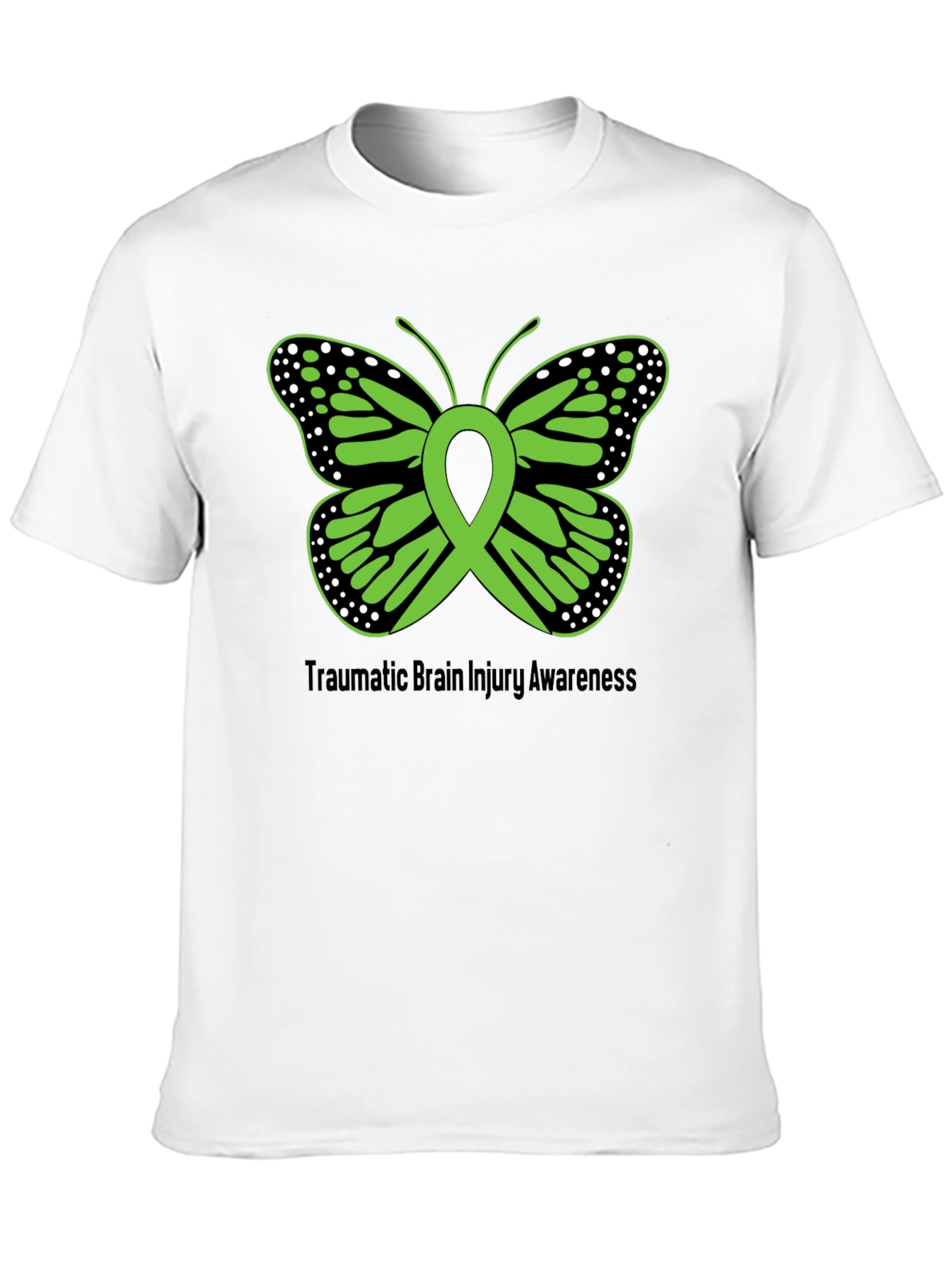 Traumatic Brain Injury Awareness Butterfly T-Shirt