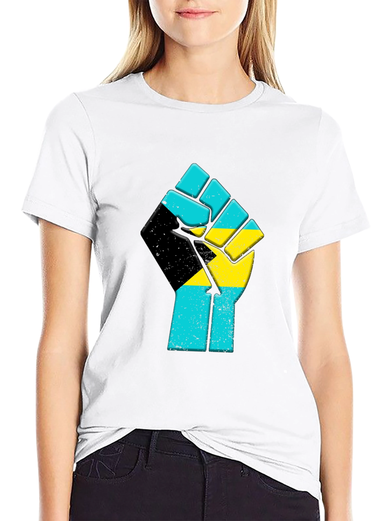 Bahamas Fist T-Shirt - Black Pride