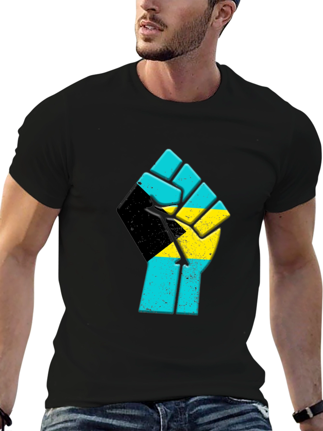 Bahamas Fist T-Shirt - Black Pride