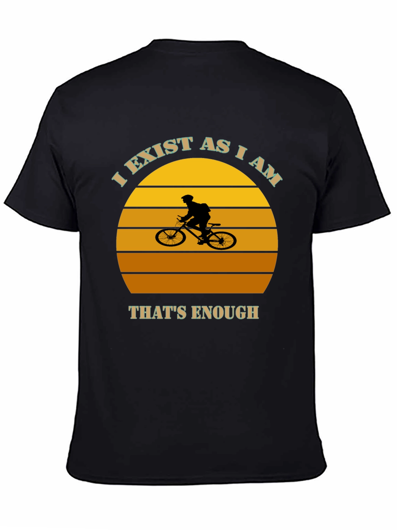 I Exist As I Am Mountain Biker Graphic Tee