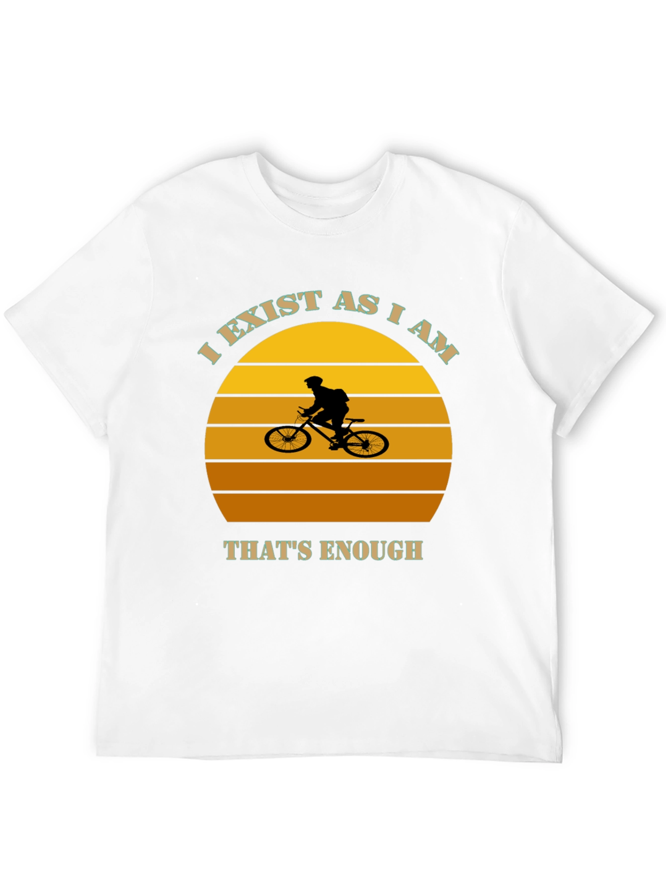 I Exist As I Am Mountain Biker Graphic Tee
