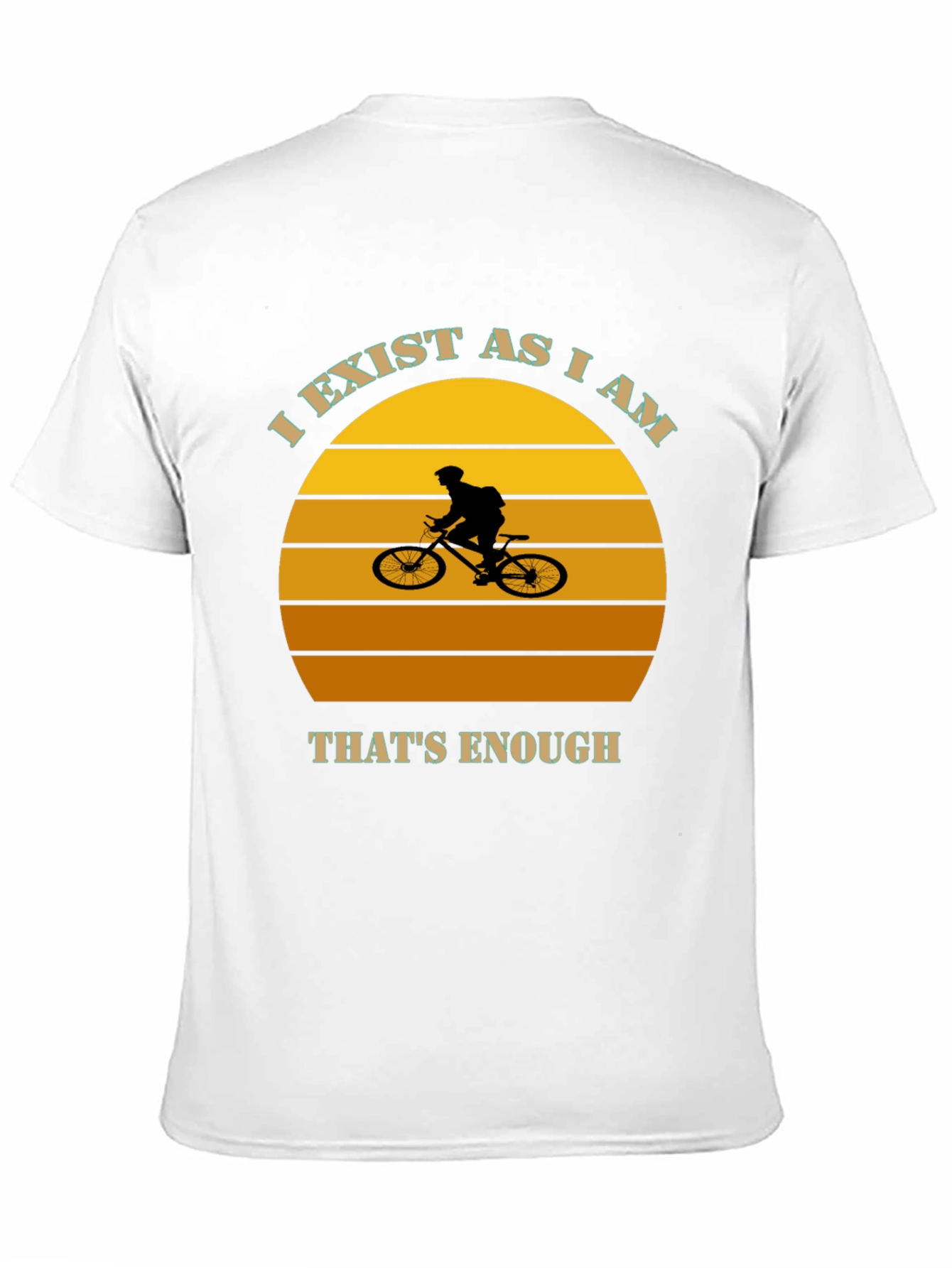 I Exist As I Am Mountain Biker Graphic Tee