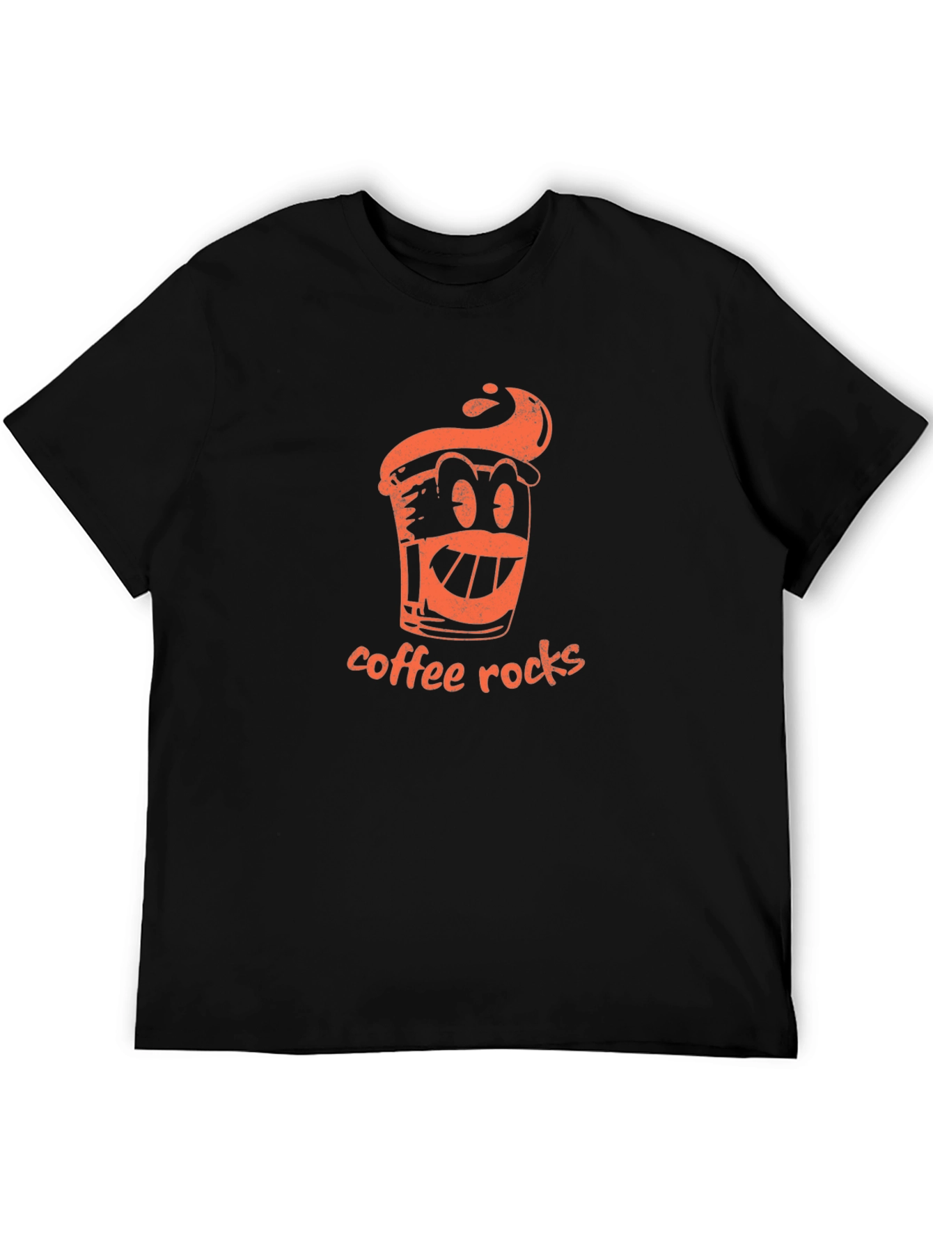 Coffee Rocks Graphic Tee - Black