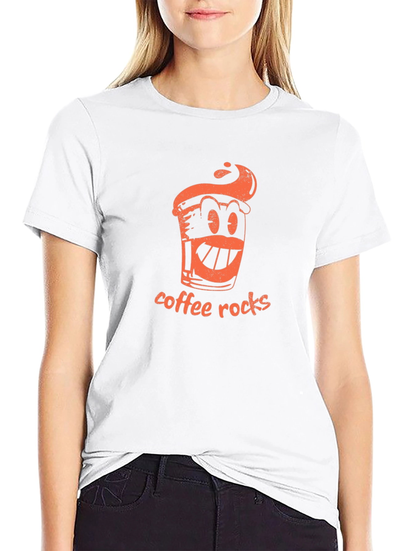 Coffee Rocks Graphic Tee - Black