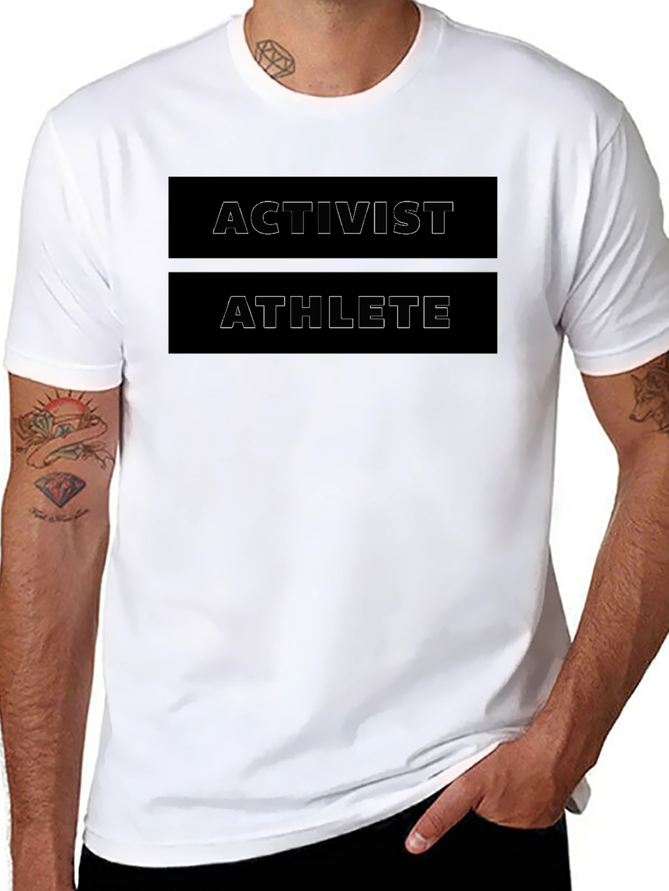 Activist Athlete Graphic Tee - Black