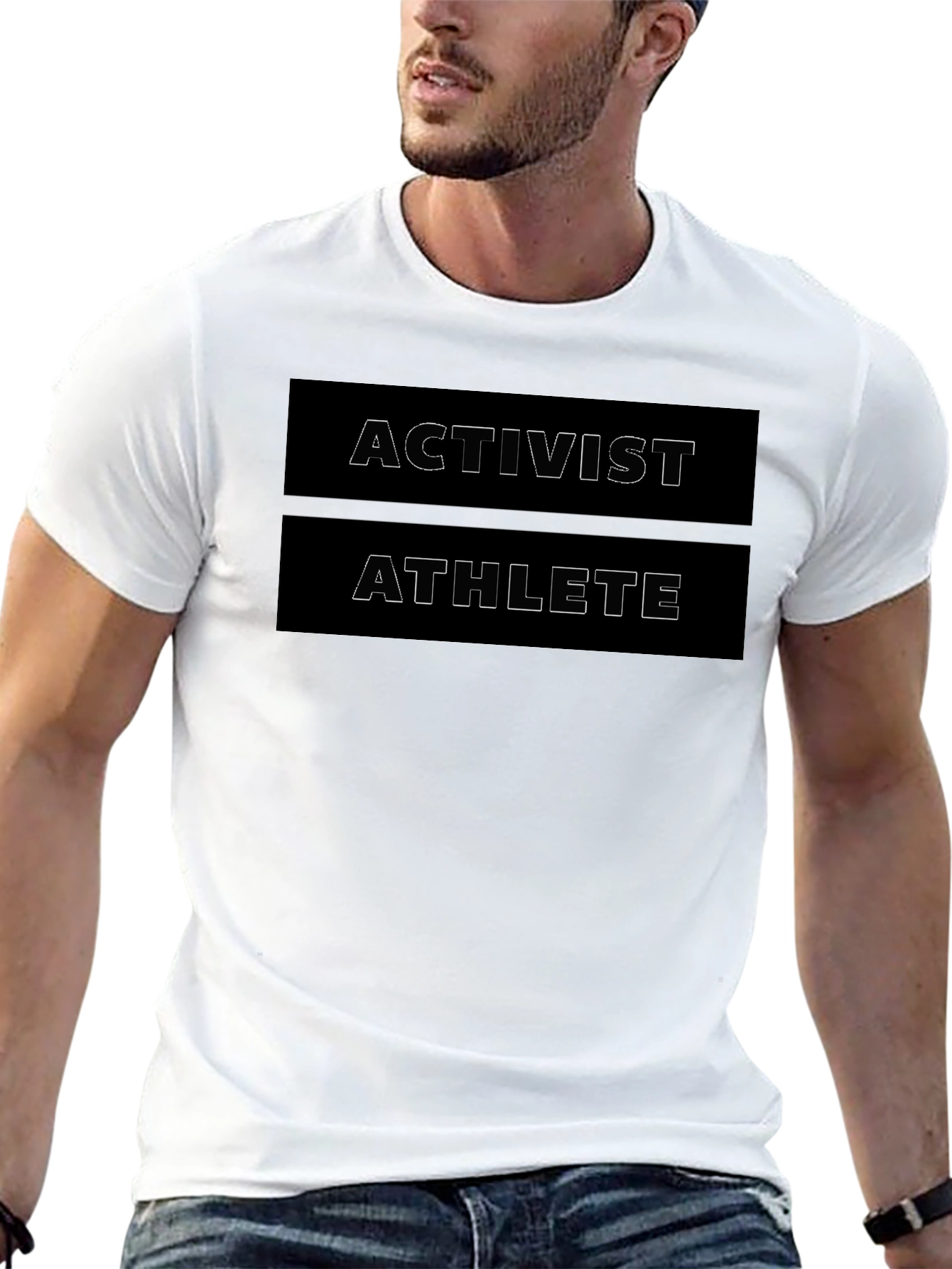 Activist Athlete Graphic Tee - Black