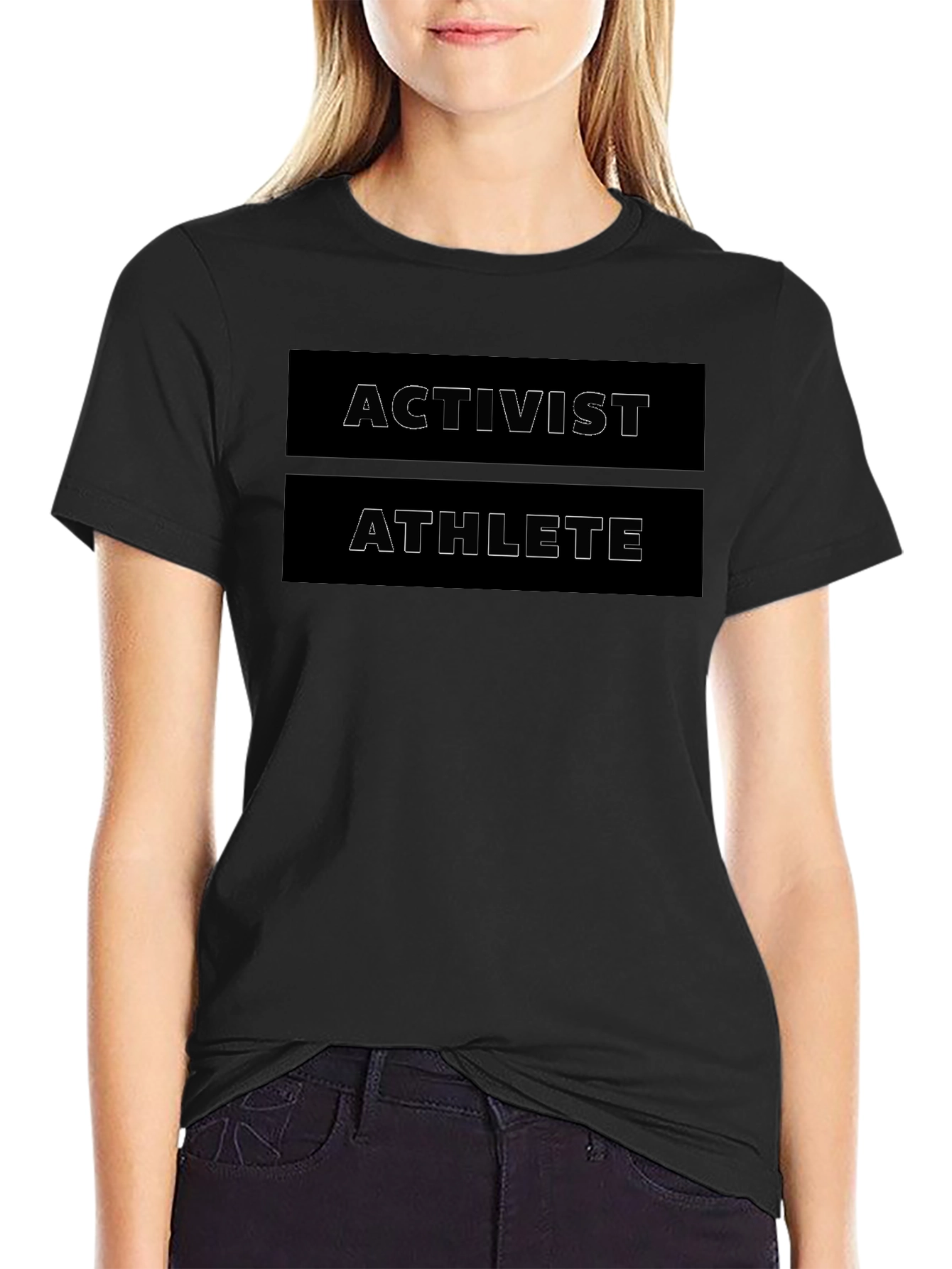 Activist Athlete Graphic Tee - Black