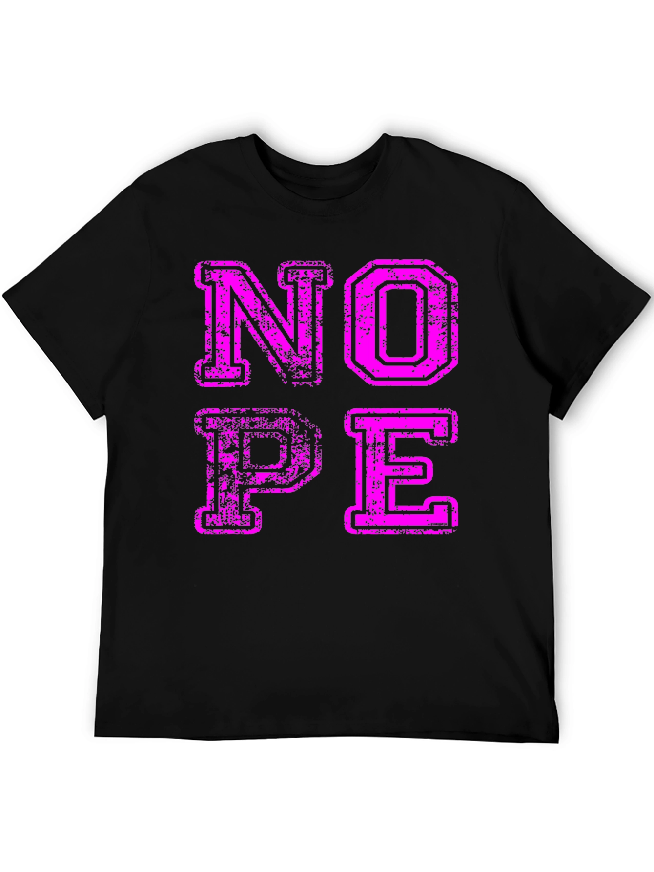 Nope Graphic T-Shirt - Casual Cotton Tee