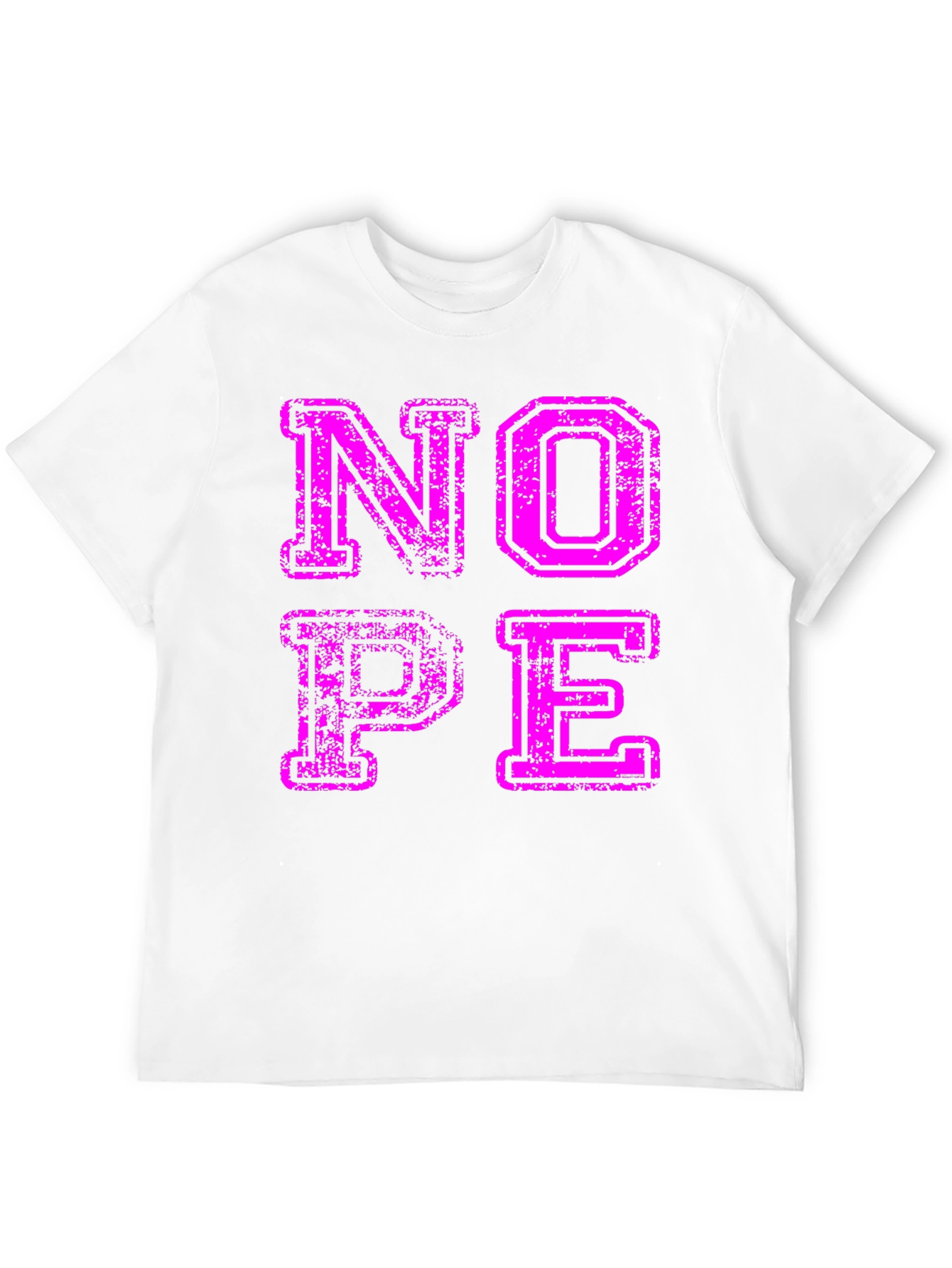 Nope Graphic T-Shirt - Casual Cotton Tee