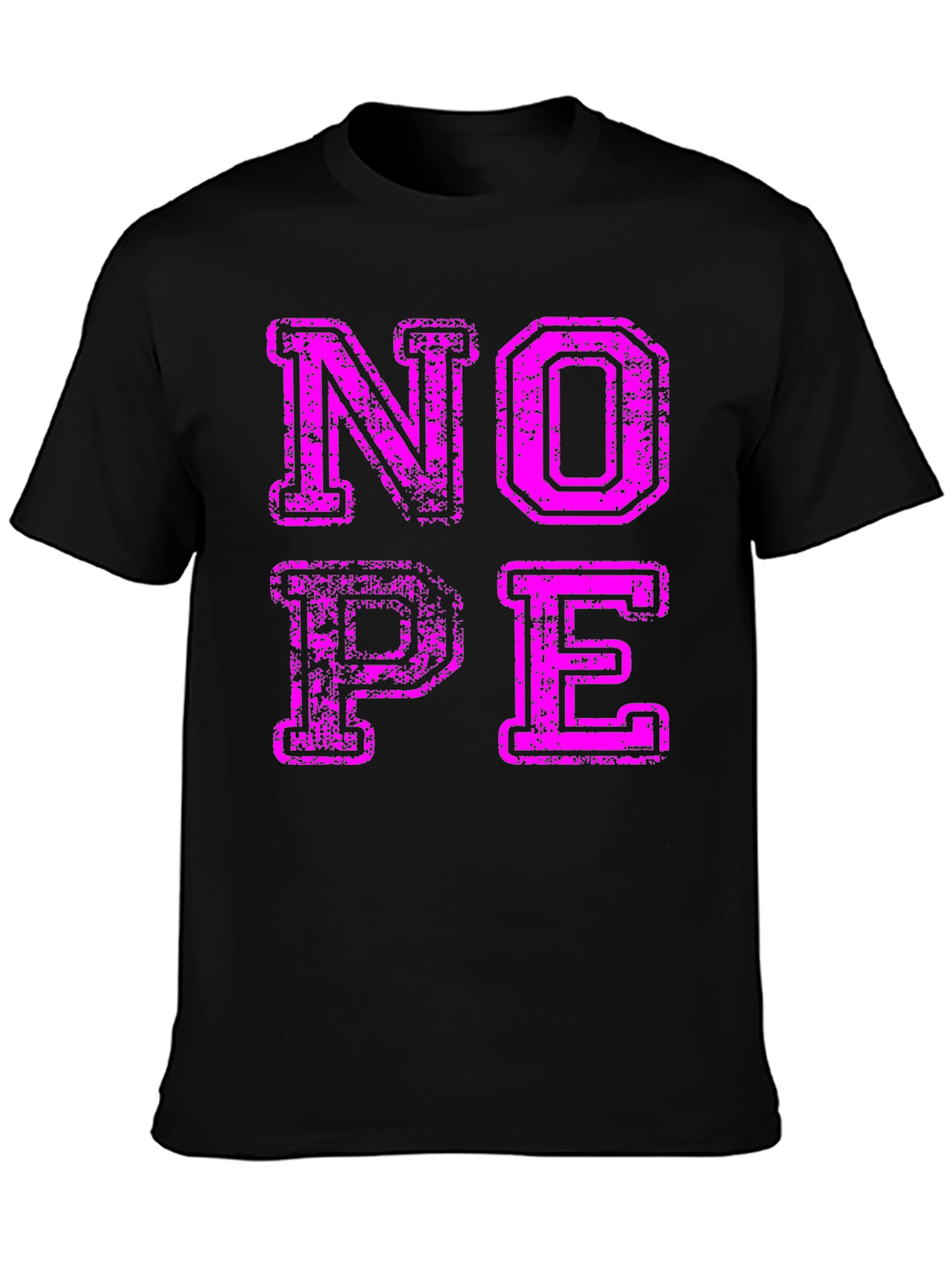 Nope Graphic T-Shirt - Casual Cotton Tee