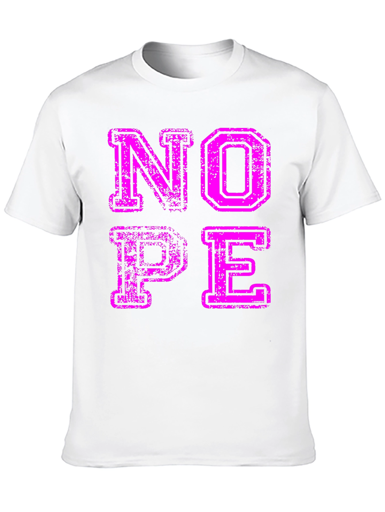 Nope Graphic T-Shirt - Casual Cotton Tee