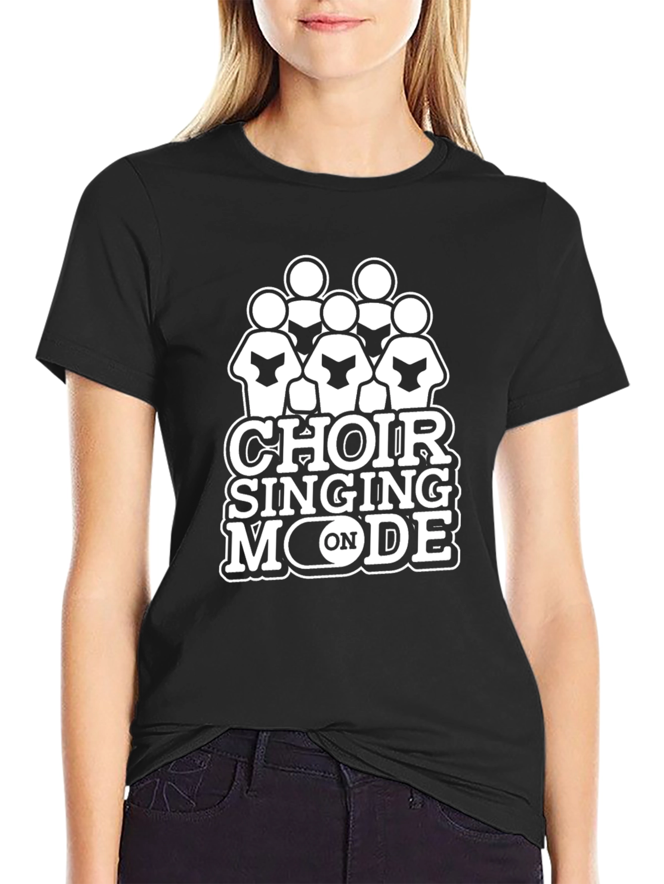 Choir Singing Mode On T-Shirt - Vocal Music Tee