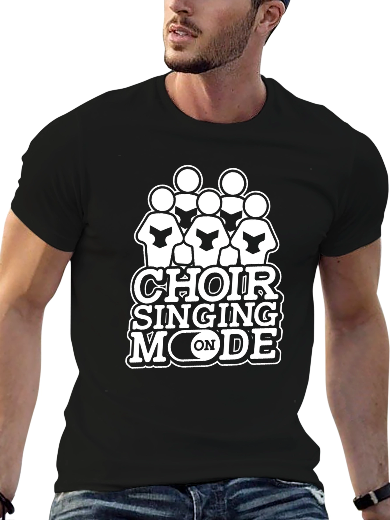 Choir Singing Mode On T-Shirt - Vocal Music Tee