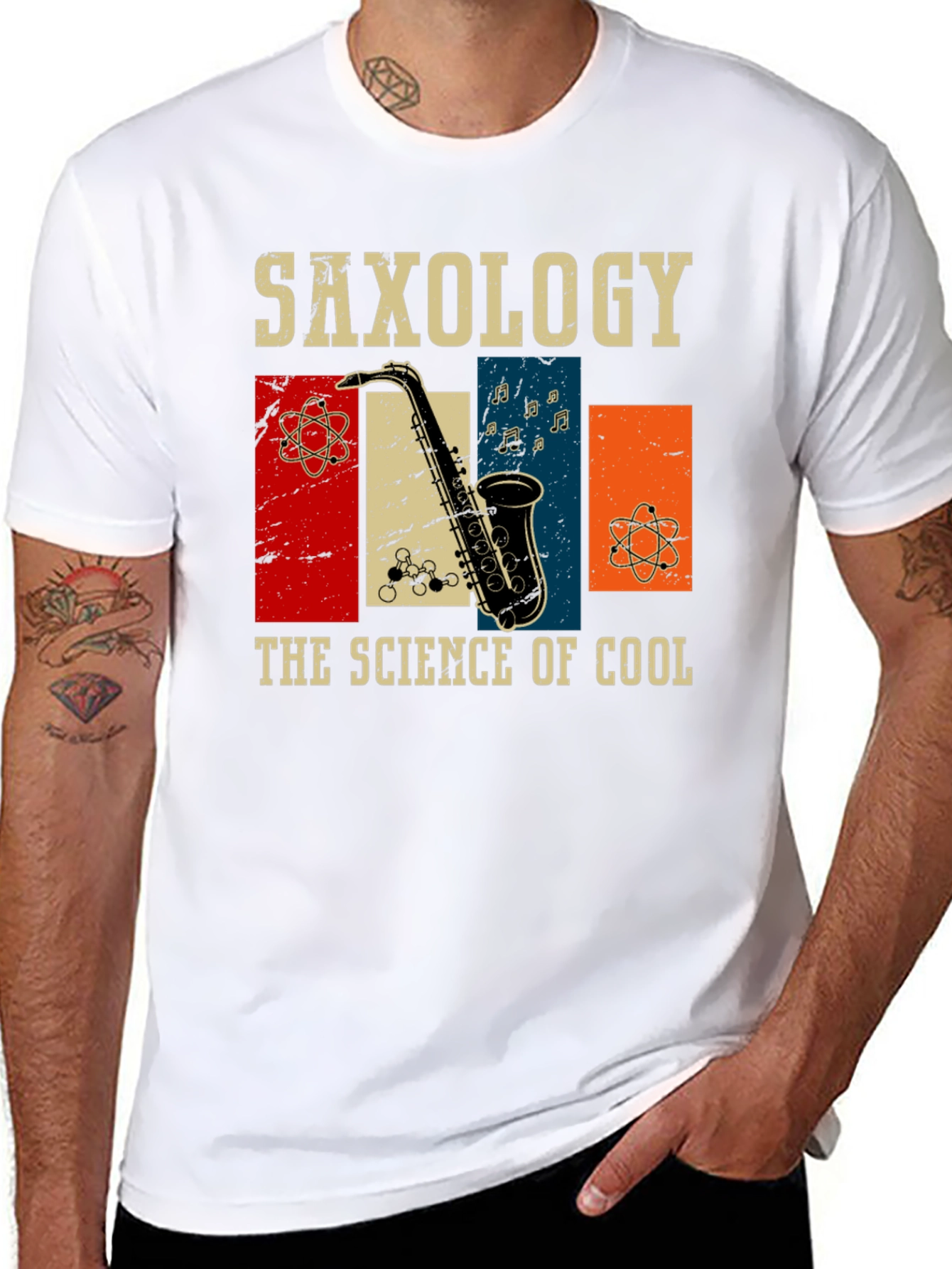 Saxology Science of Cool Graphic T-Shirt