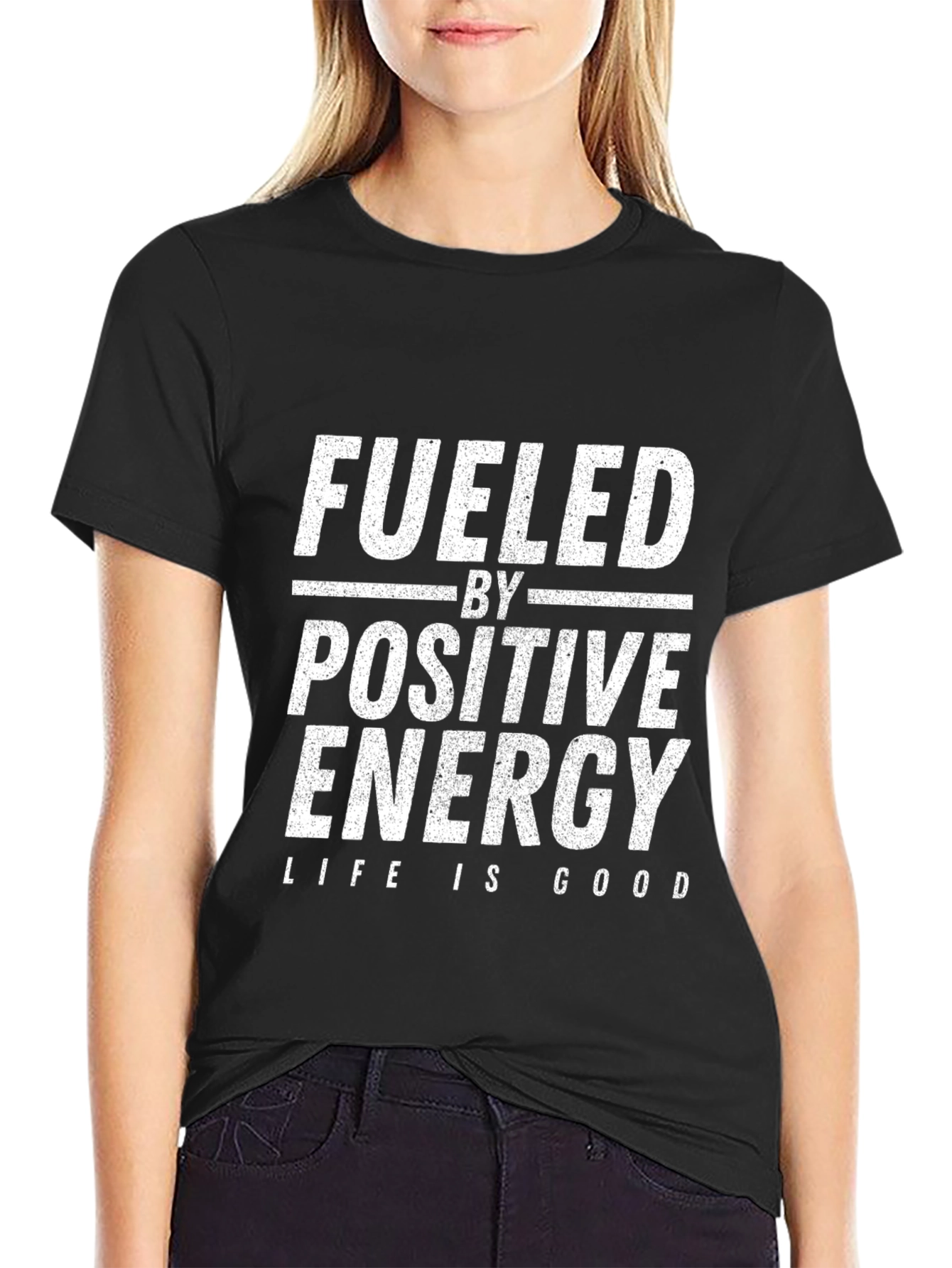 Fueled by Positive Energy Graphic T-Shirt