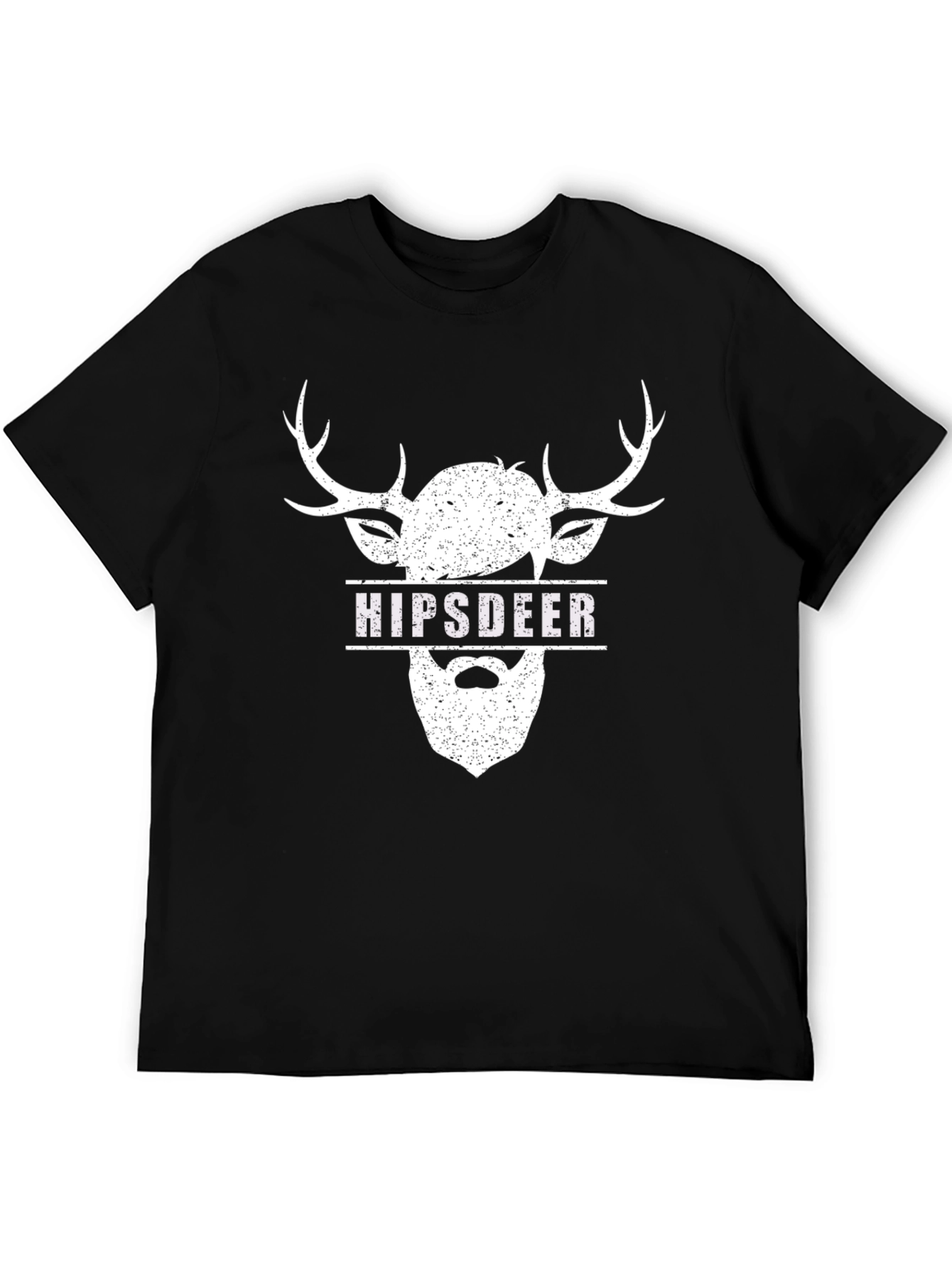 Hipsdeer Graphic Tee - Black Crew Neck