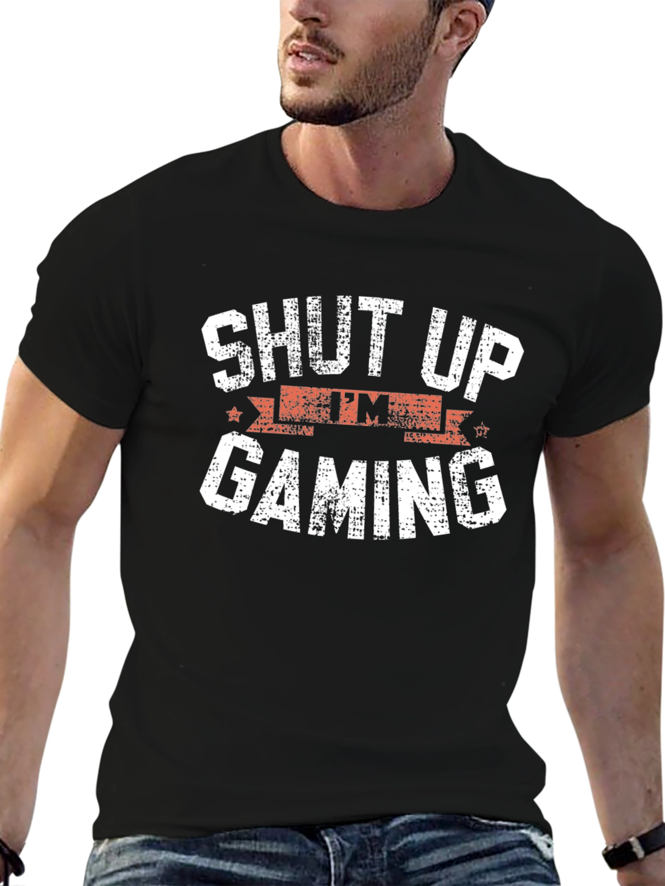 Shut Up Im Gaming Funny Graphic T-Shirt