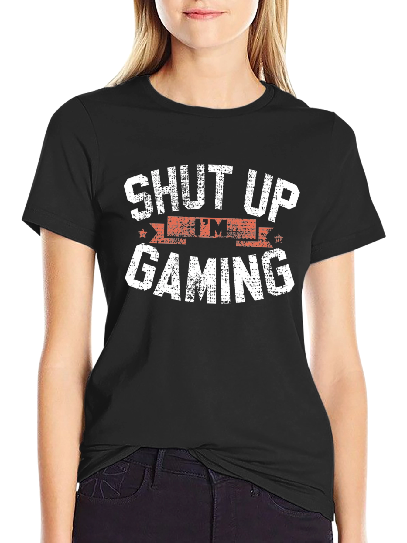 Shut Up Im Gaming Funny Graphic T-Shirt