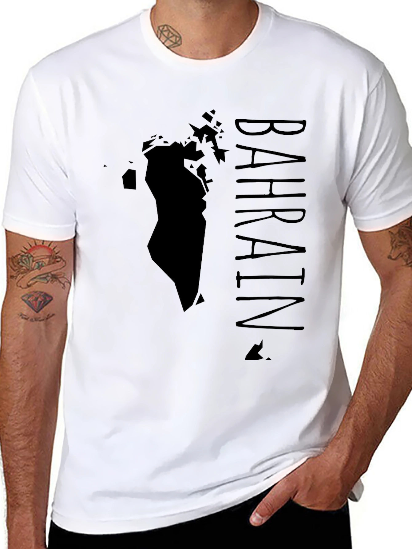 Bahrain Map T-Shirt - Stylish Country Pride Tee