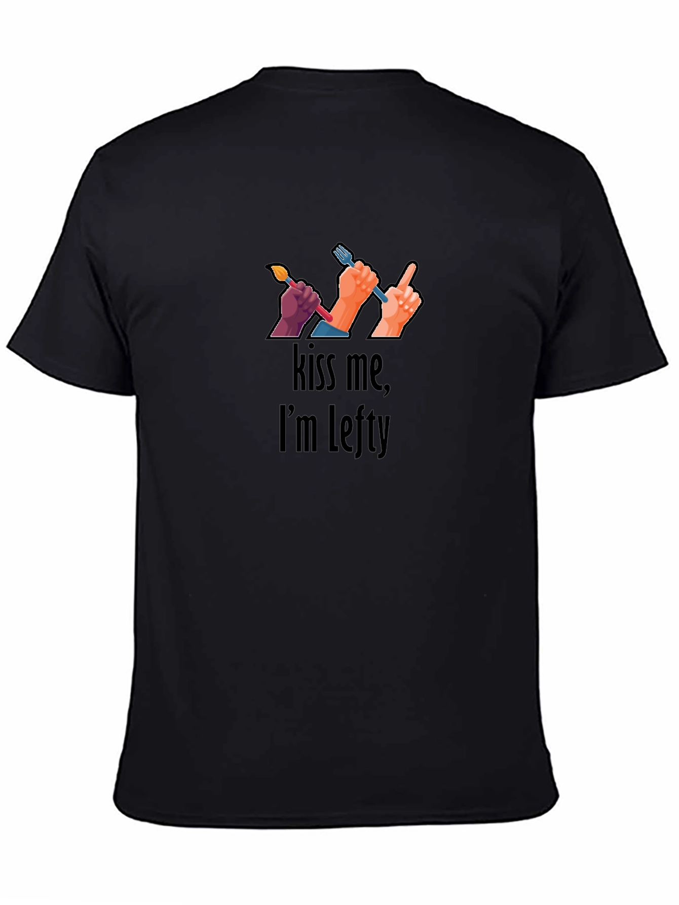 Kiss Me Im Lefty T-Shirt Left Handed Tee