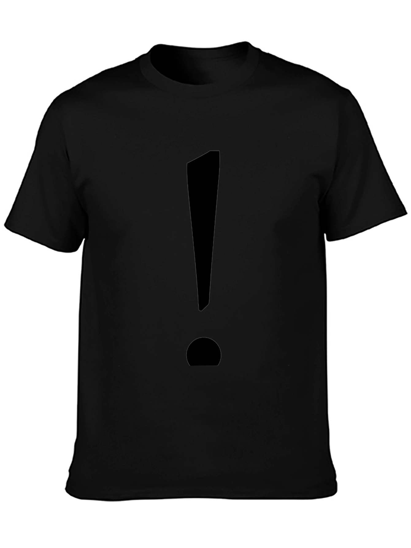 Statement Tee: Bold Black Exclamation Point T-Shirt
