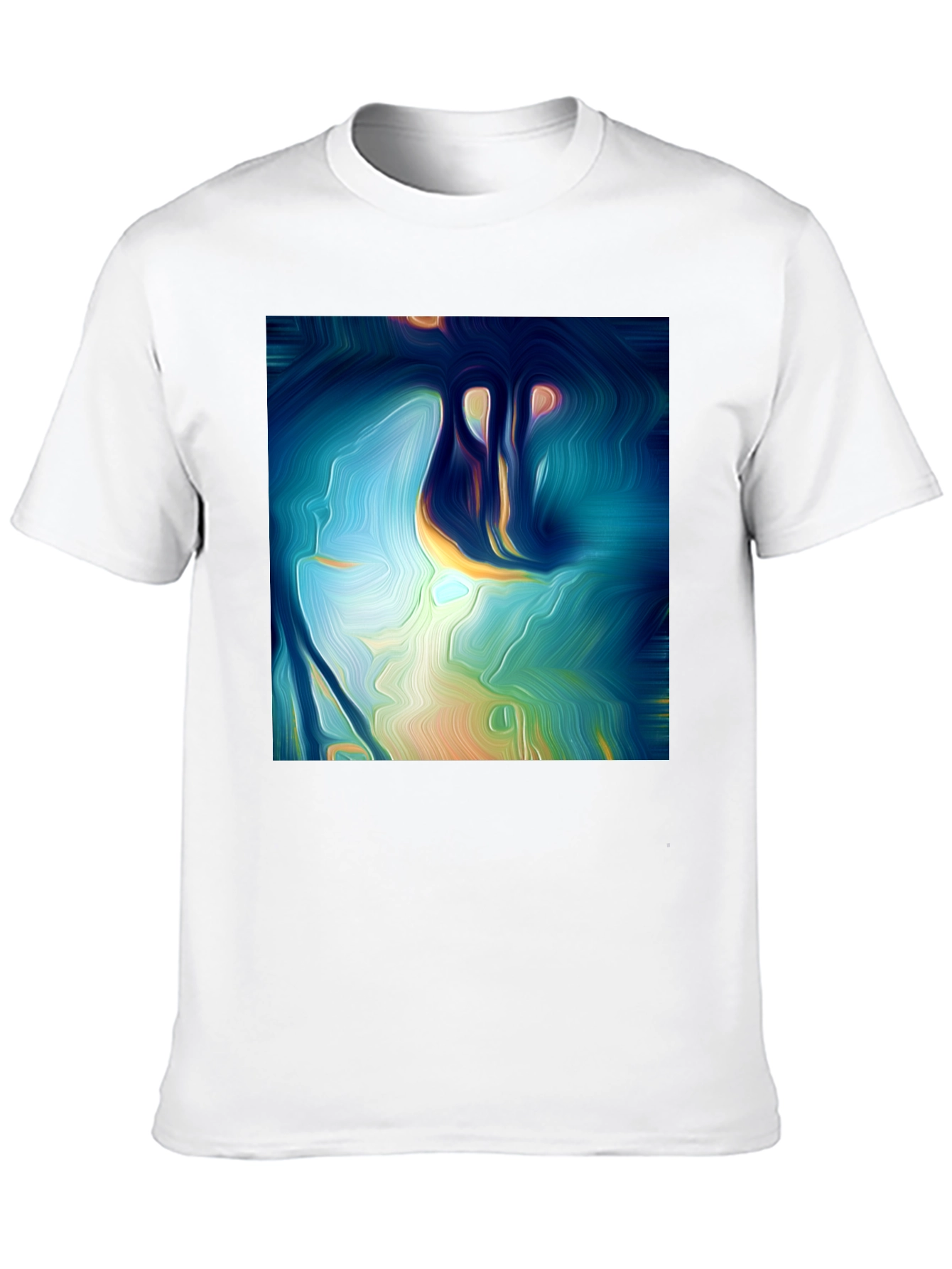 Abstract Art Tee: Vivid Design Soft Cotton Classic Fit