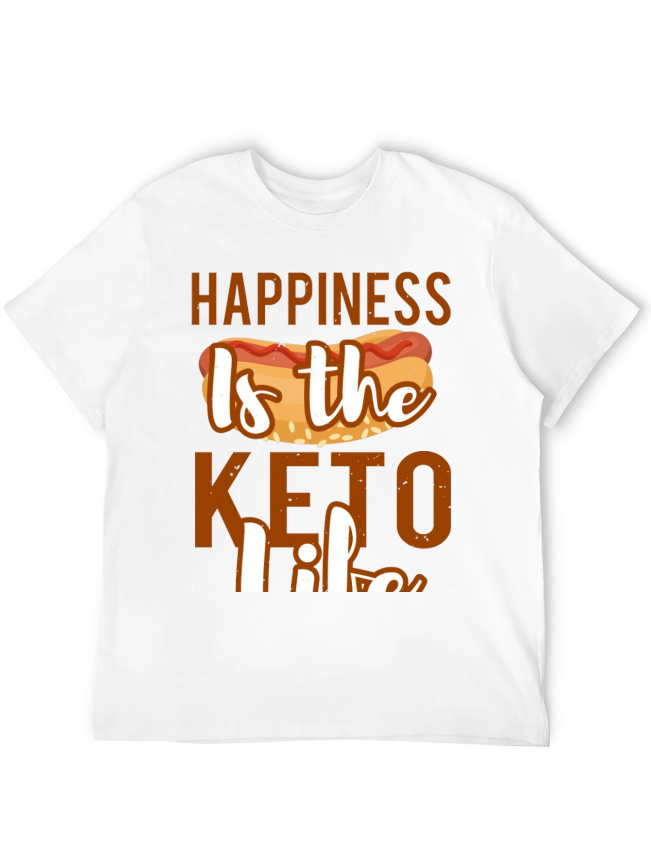 Happiness Is the Keto Life Graphic Tee