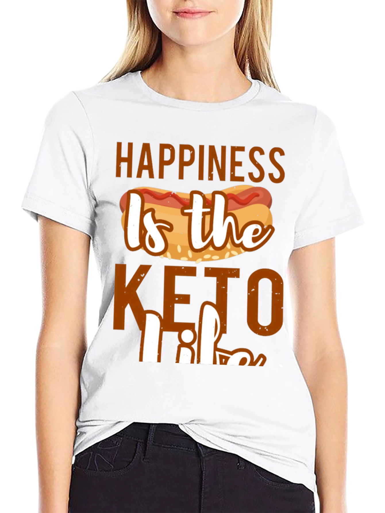 Happiness Is the Keto Life Graphic Tee