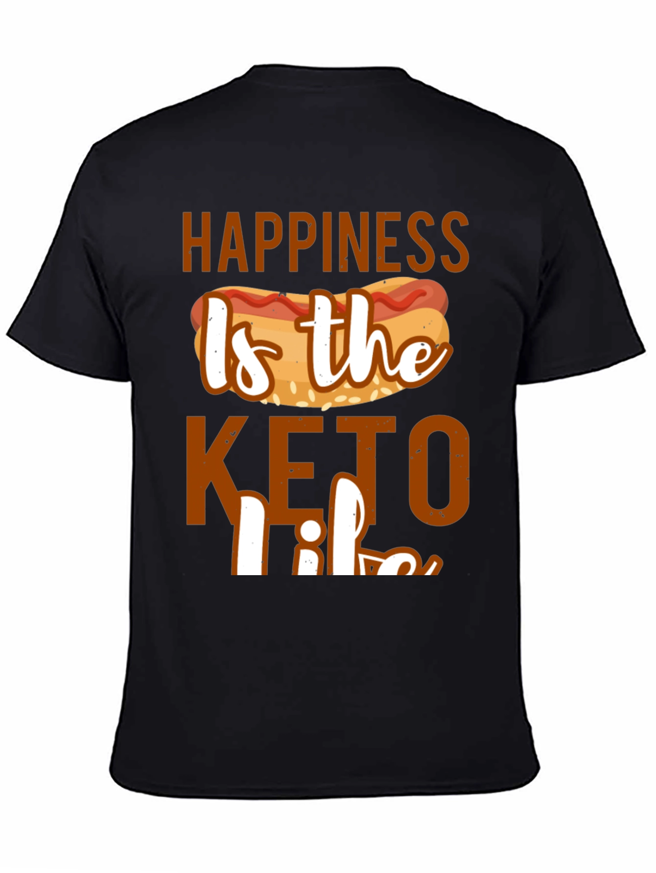 Happiness Is the Keto Life Graphic Tee