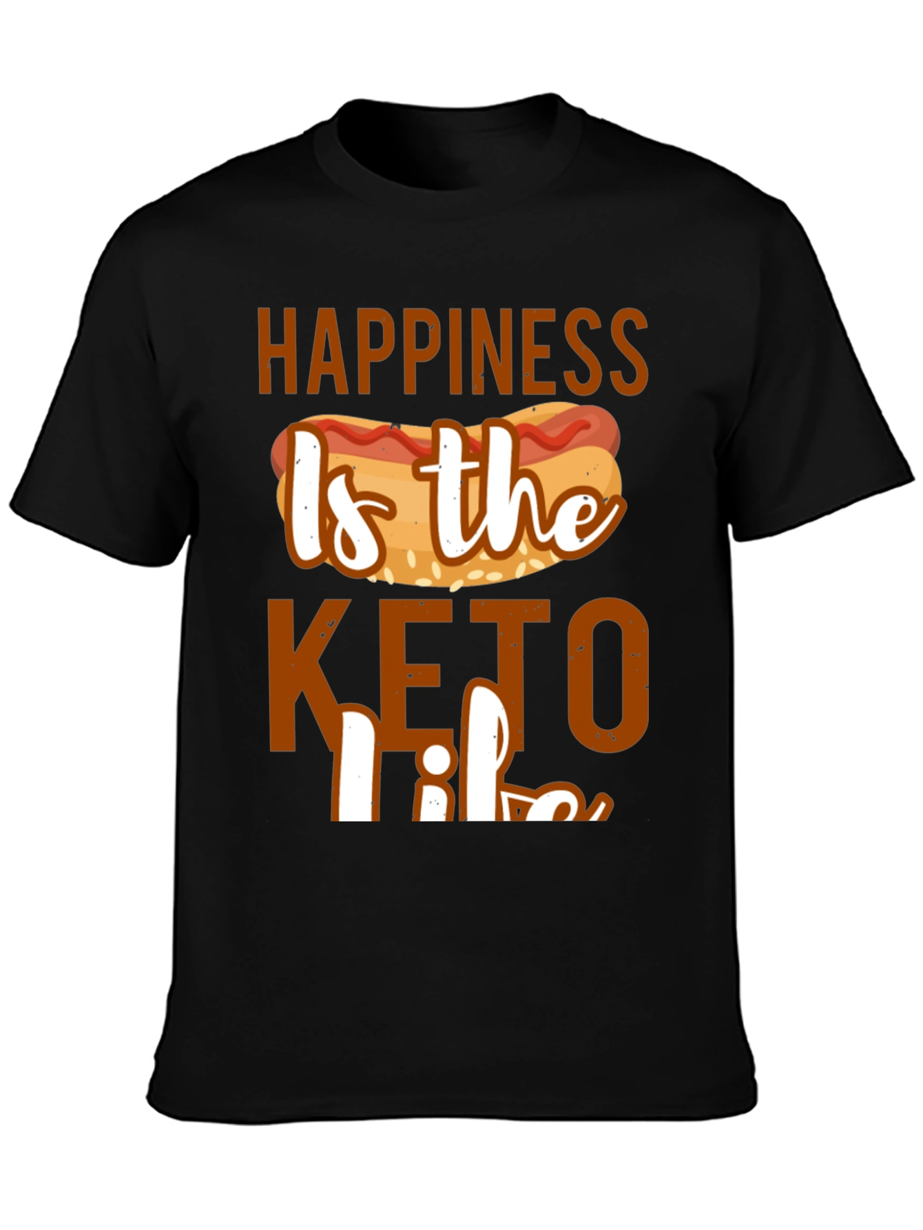 Happiness Is the Keto Life Graphic Tee