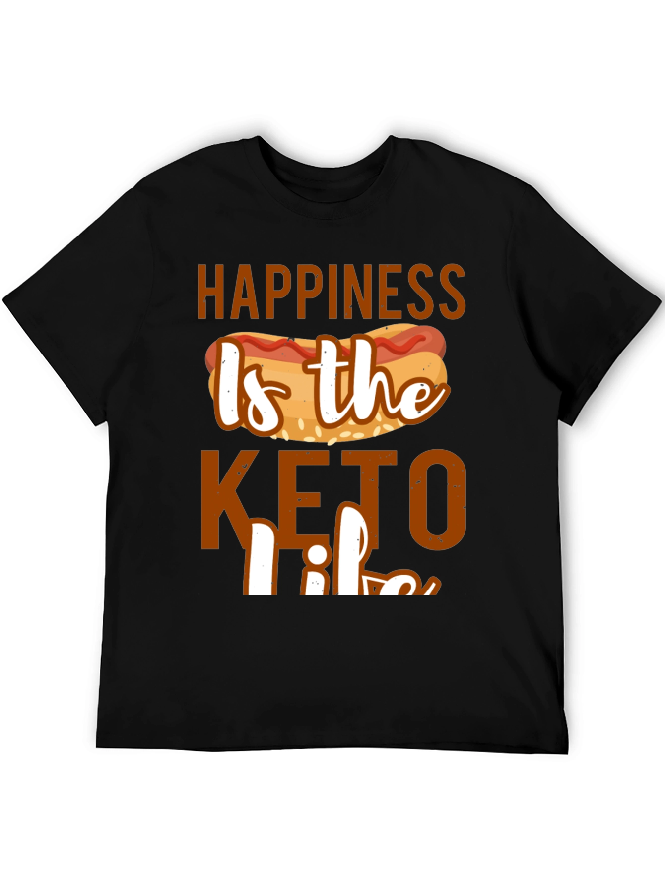 Happiness Is the Keto Life Graphic Tee