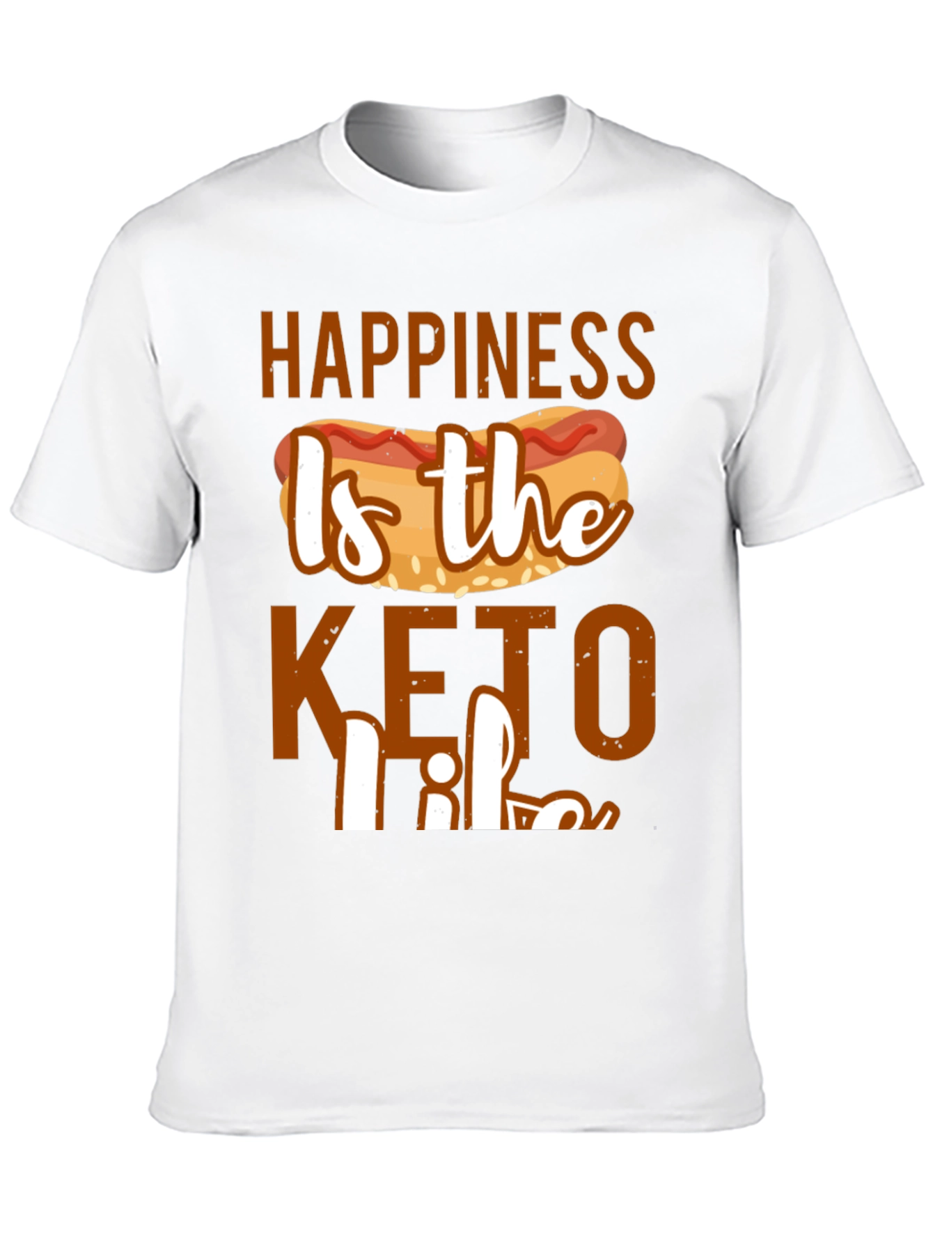 Happiness Is the Keto Life Graphic Tee