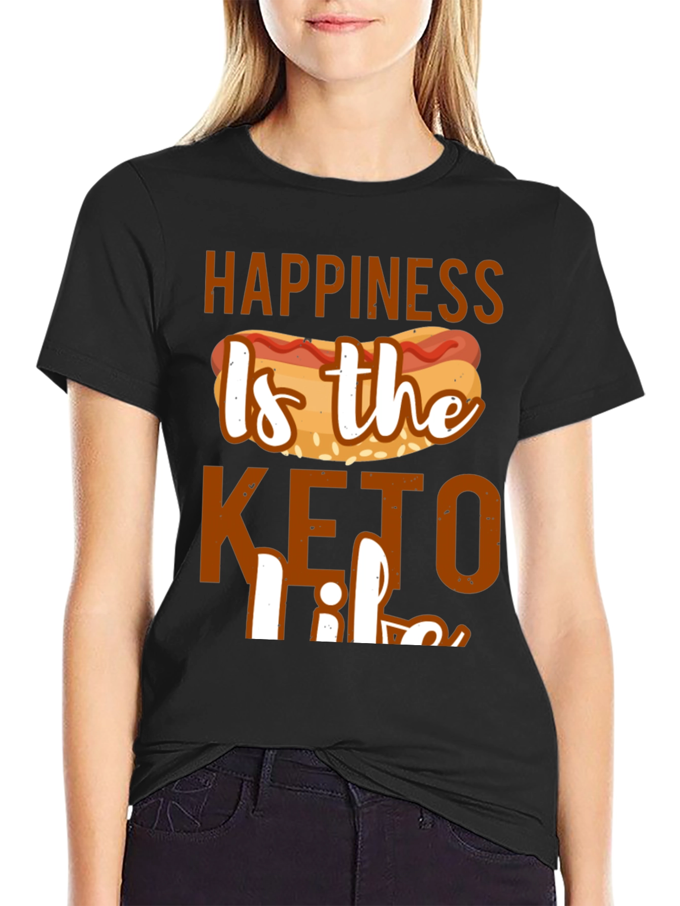 Happiness Is the Keto Life Graphic Tee