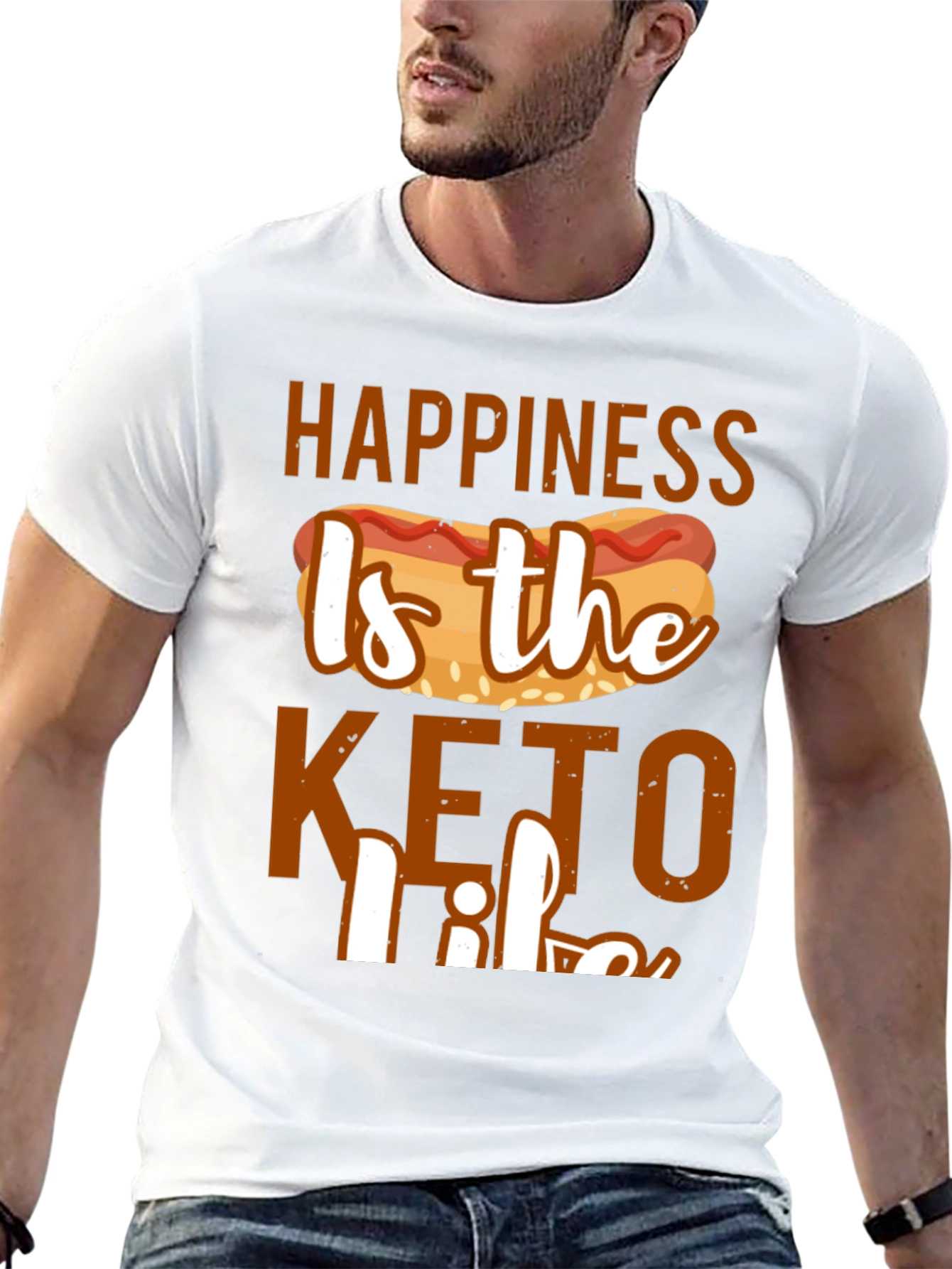 Happiness Is the Keto Life Graphic Tee