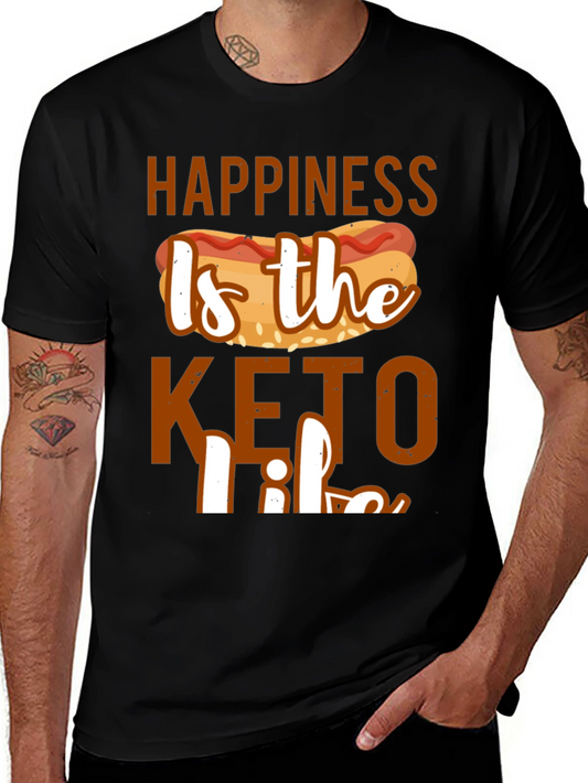 Happiness Is the Keto Life Graphic Tee