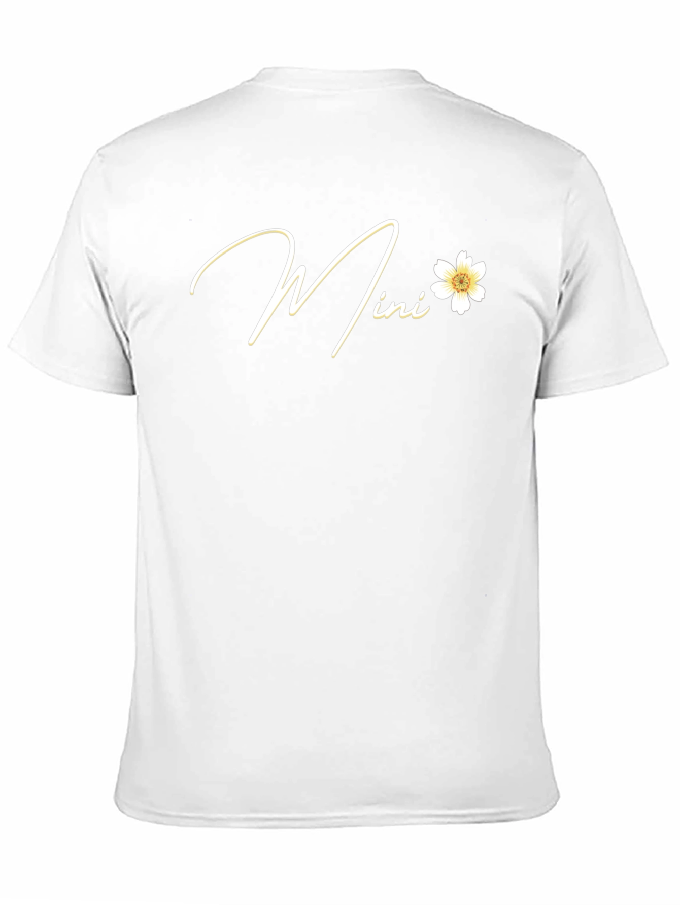 Mini Flower Graphic Black T-Shirt