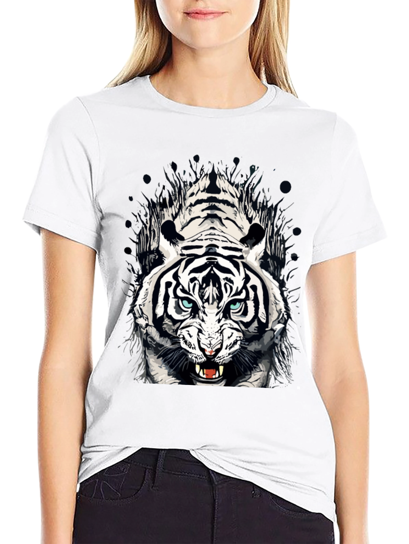 Bold Tiger Graphic T-Shirt - Fierce Style