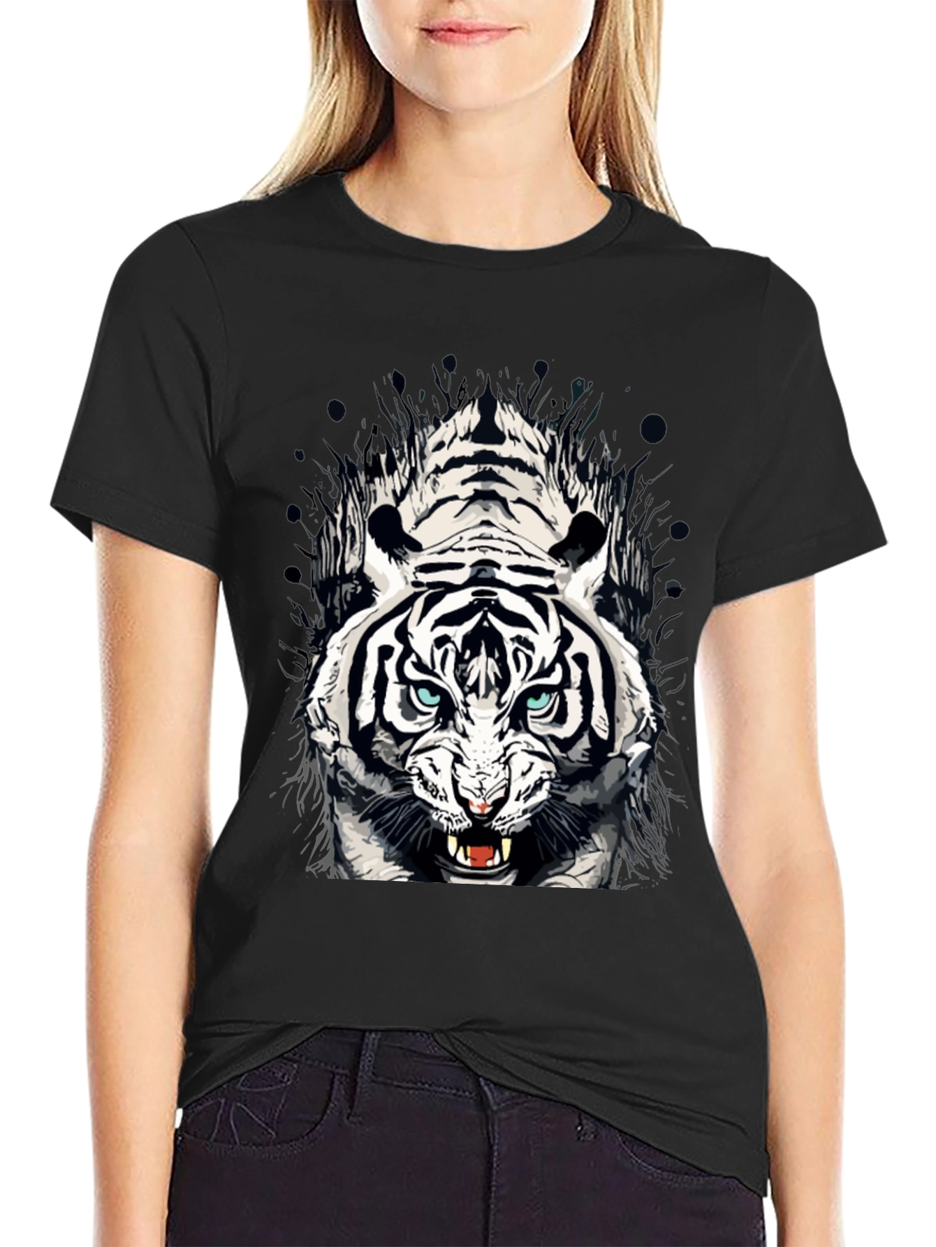 Bold Tiger Graphic T-Shirt - Fierce Style