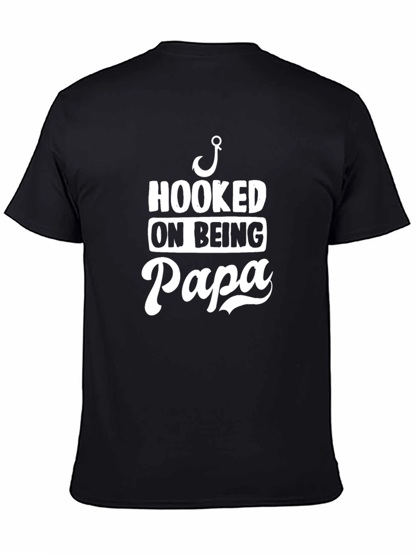 Hooked on Being Papa Graphic T-Shirt
