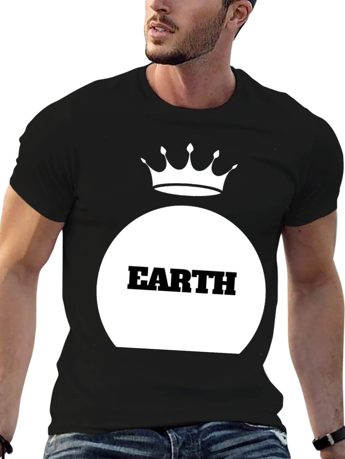 Earth Crown Black T-Shirt
