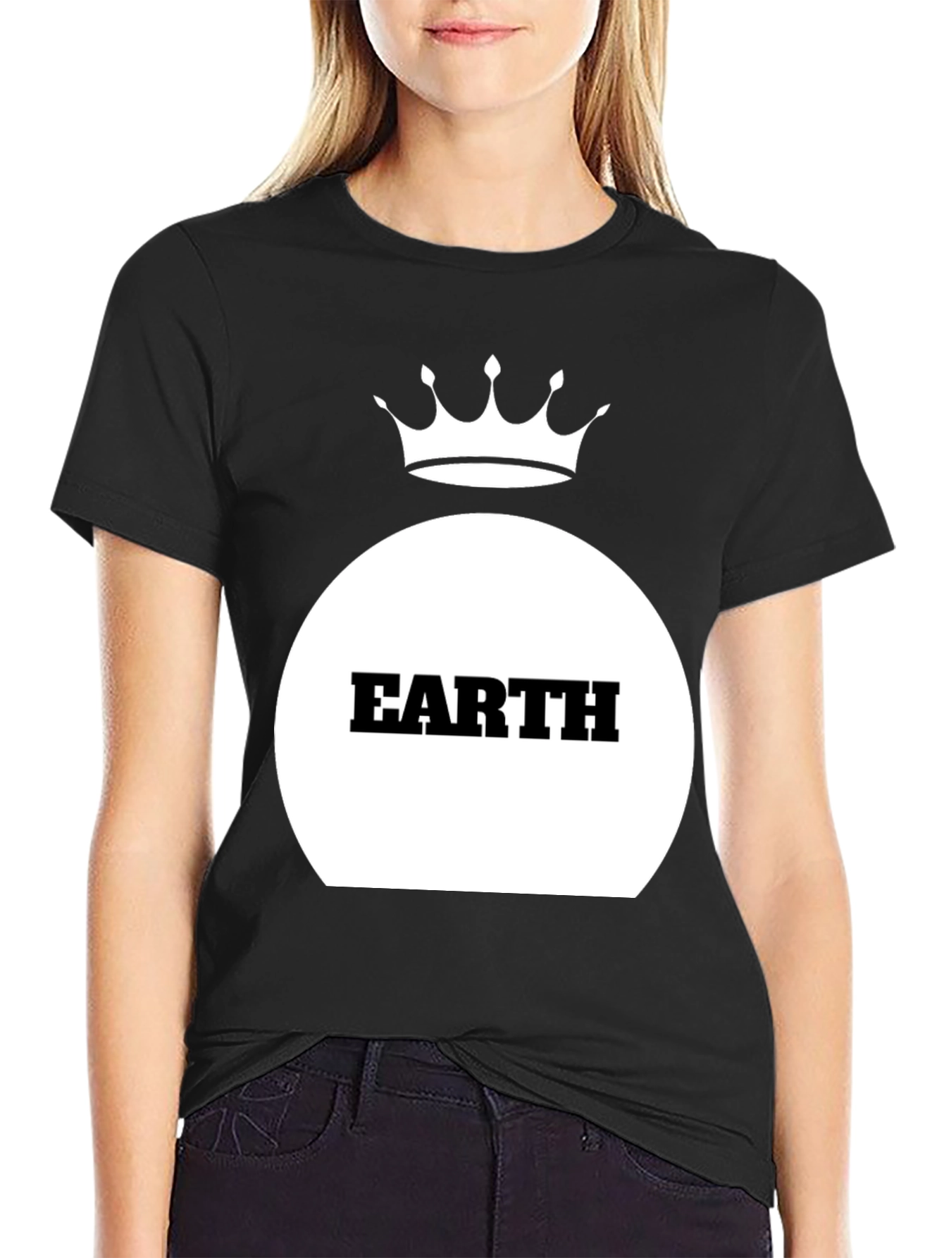 Earth Crown Black T-Shirt