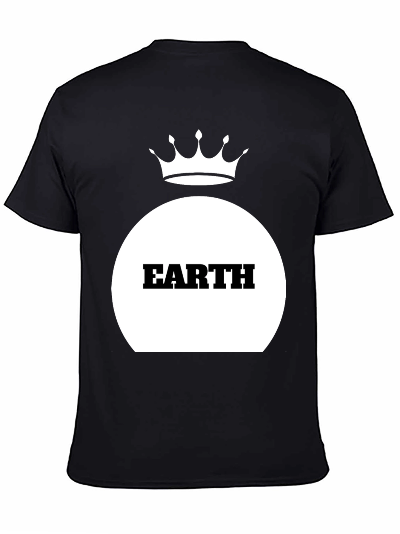 Earth Crown Black T-Shirt