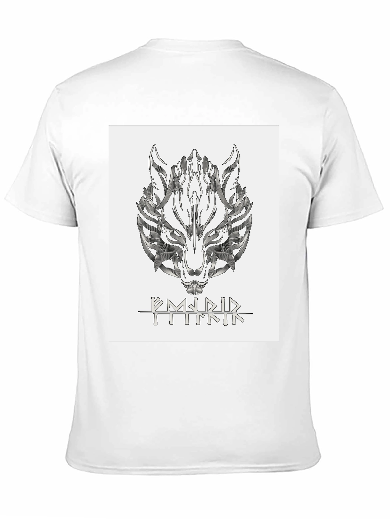 Wolf Graphic Black T-Shirt - Norse Viking Fenrir