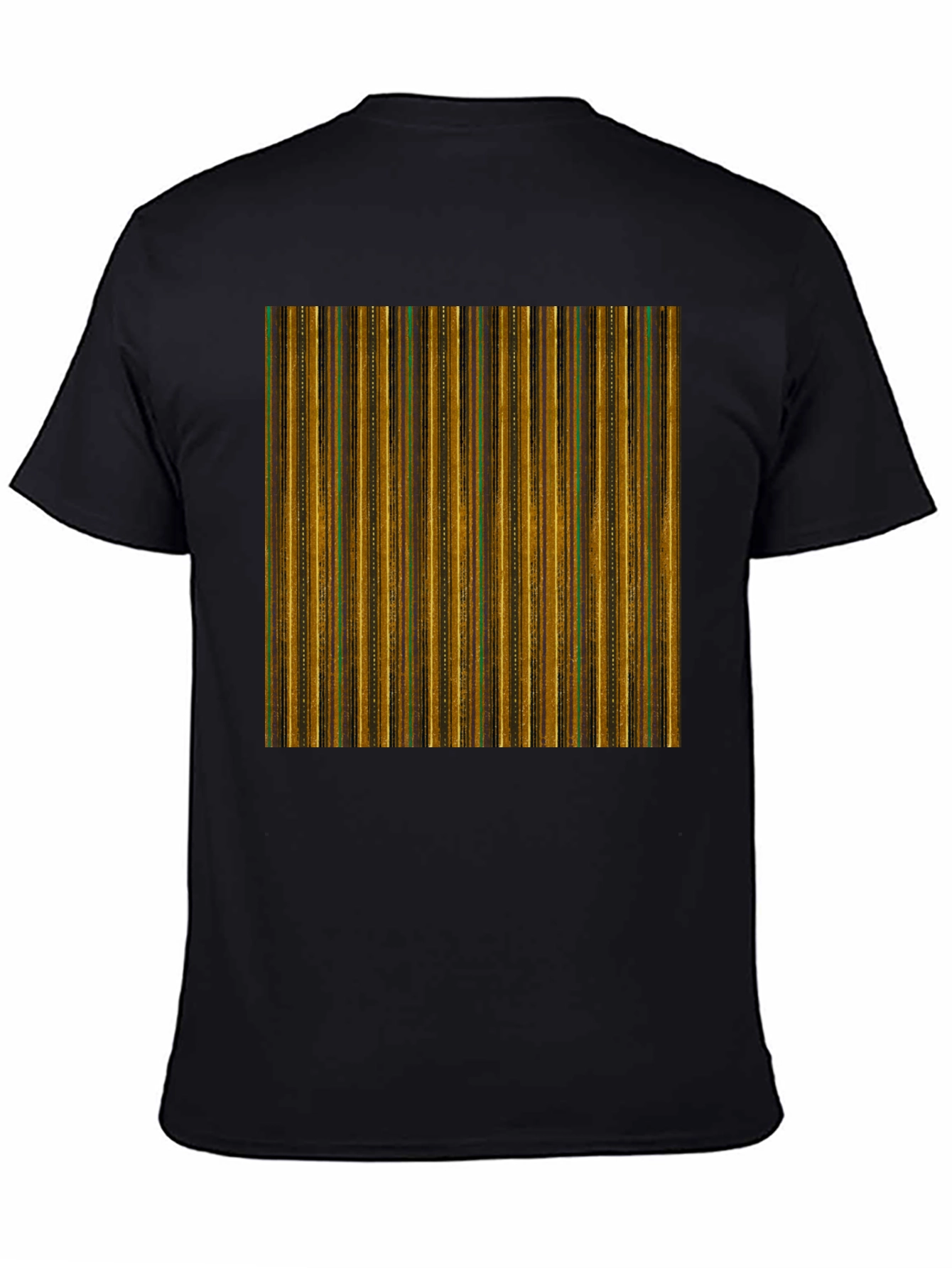 Retro Stripe Pattern T-Shirt - Unique Design