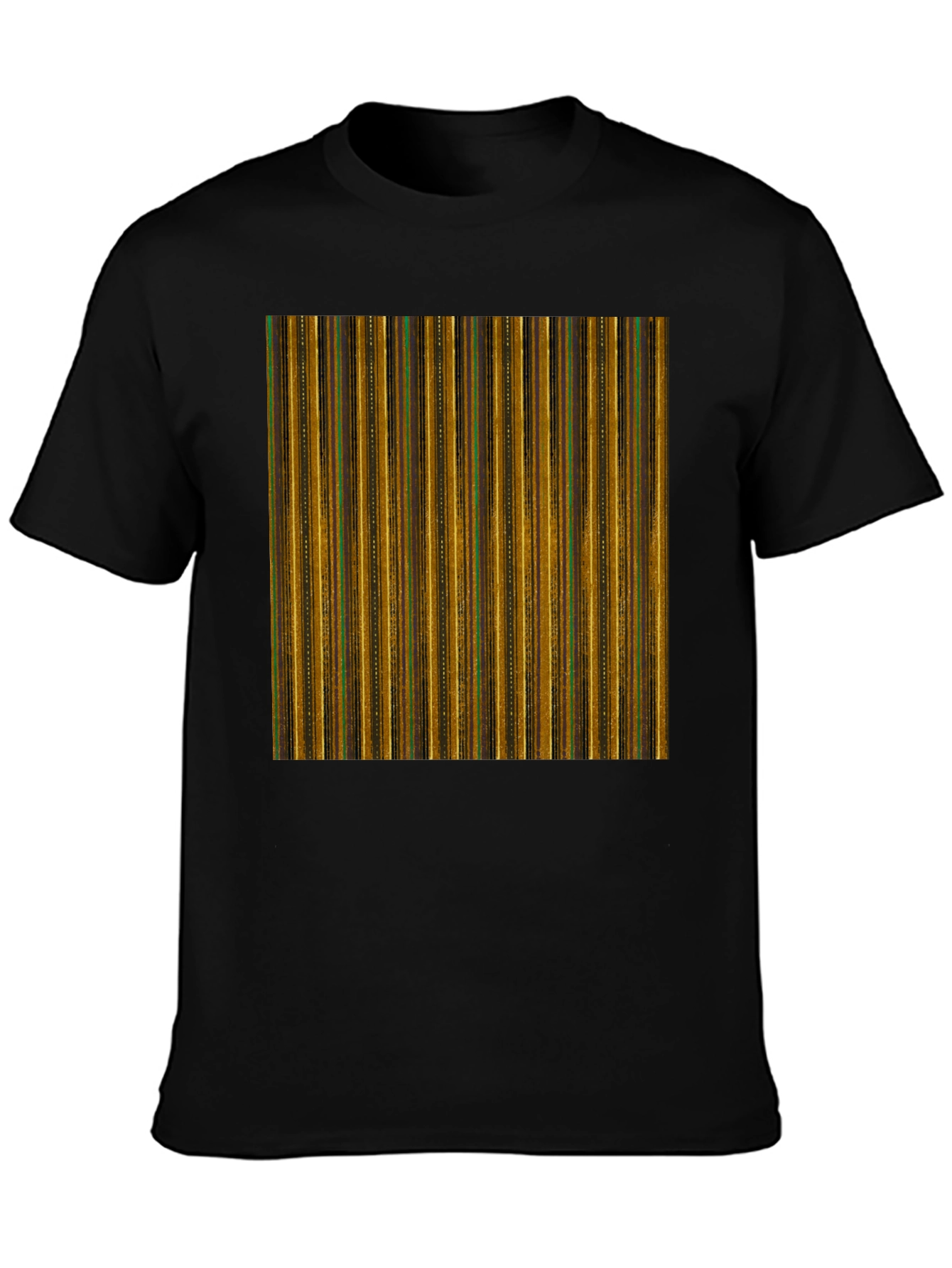 Retro Stripe Pattern T-Shirt - Unique Design