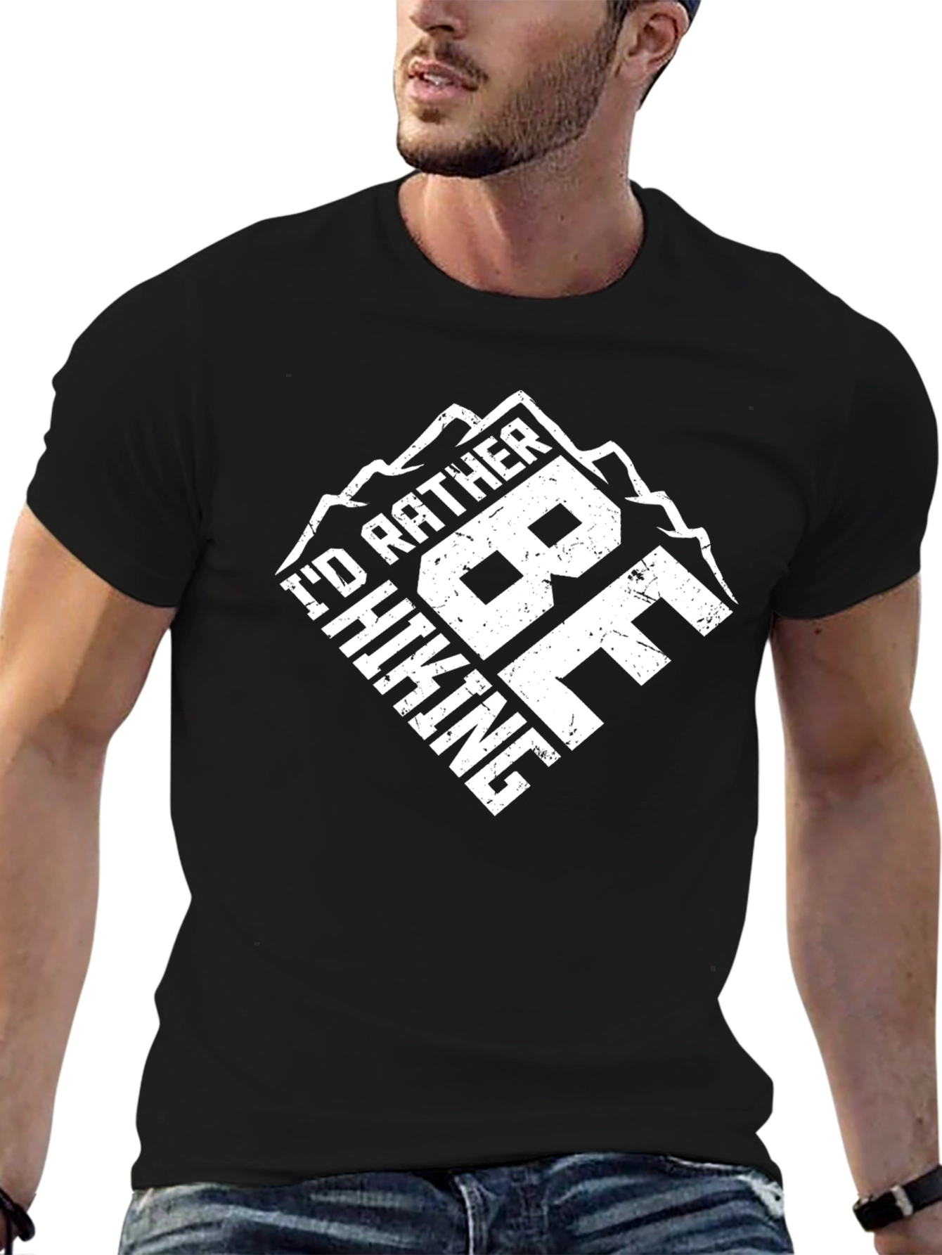 Hiking Graphic T-Shirt - Id Rather Be