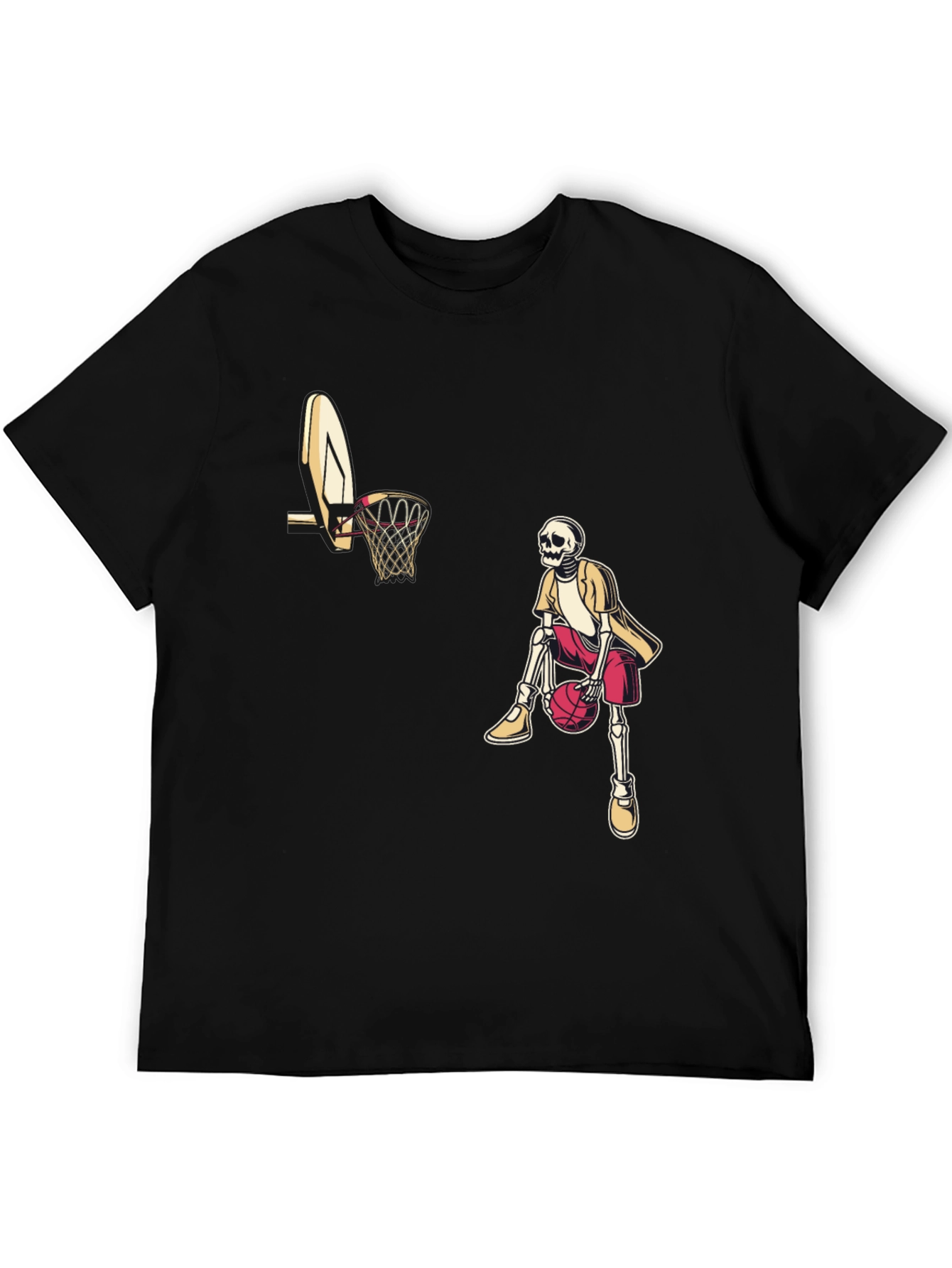 Skeleton Baller Black Graphic Tee