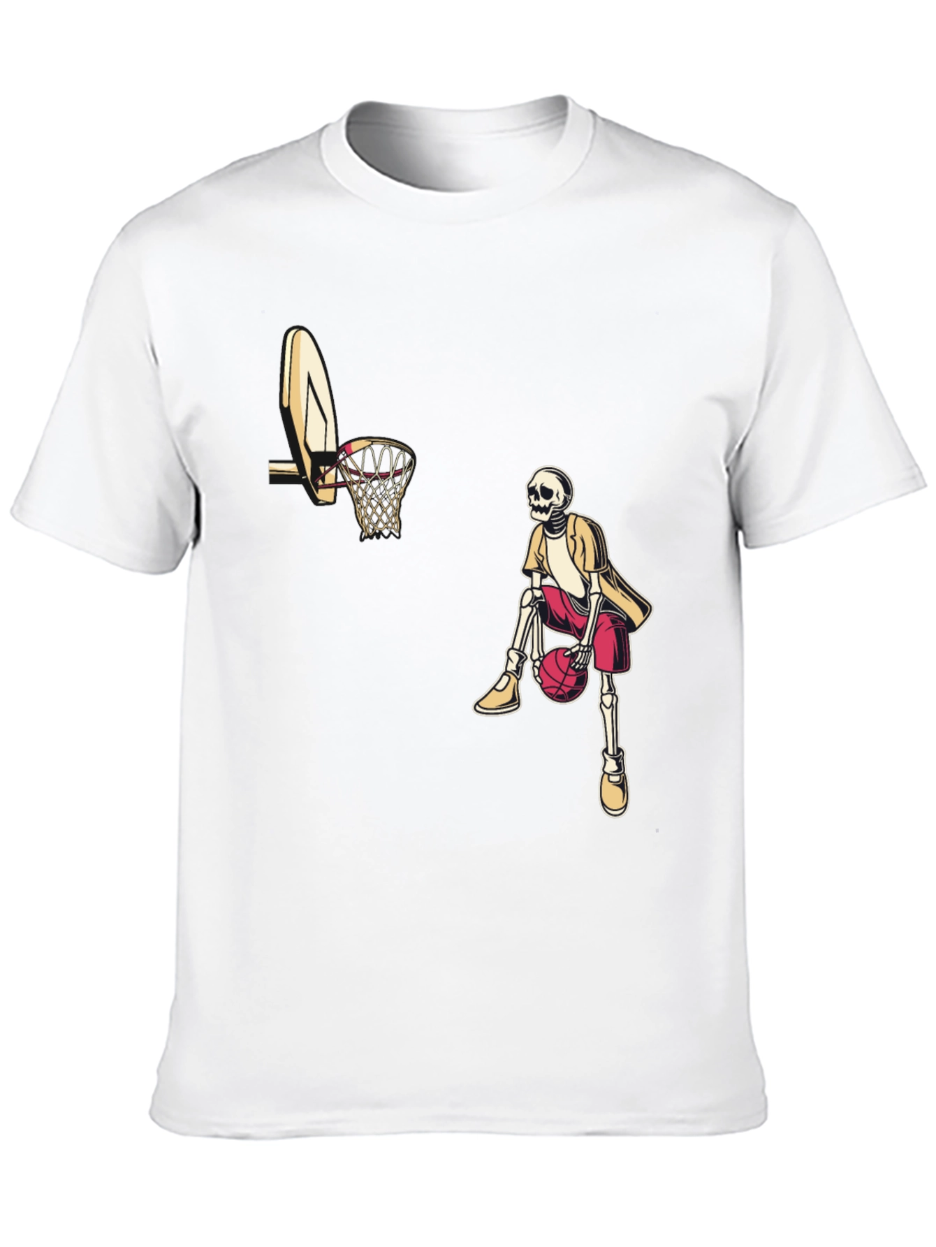 Skeleton Baller Black Graphic Tee