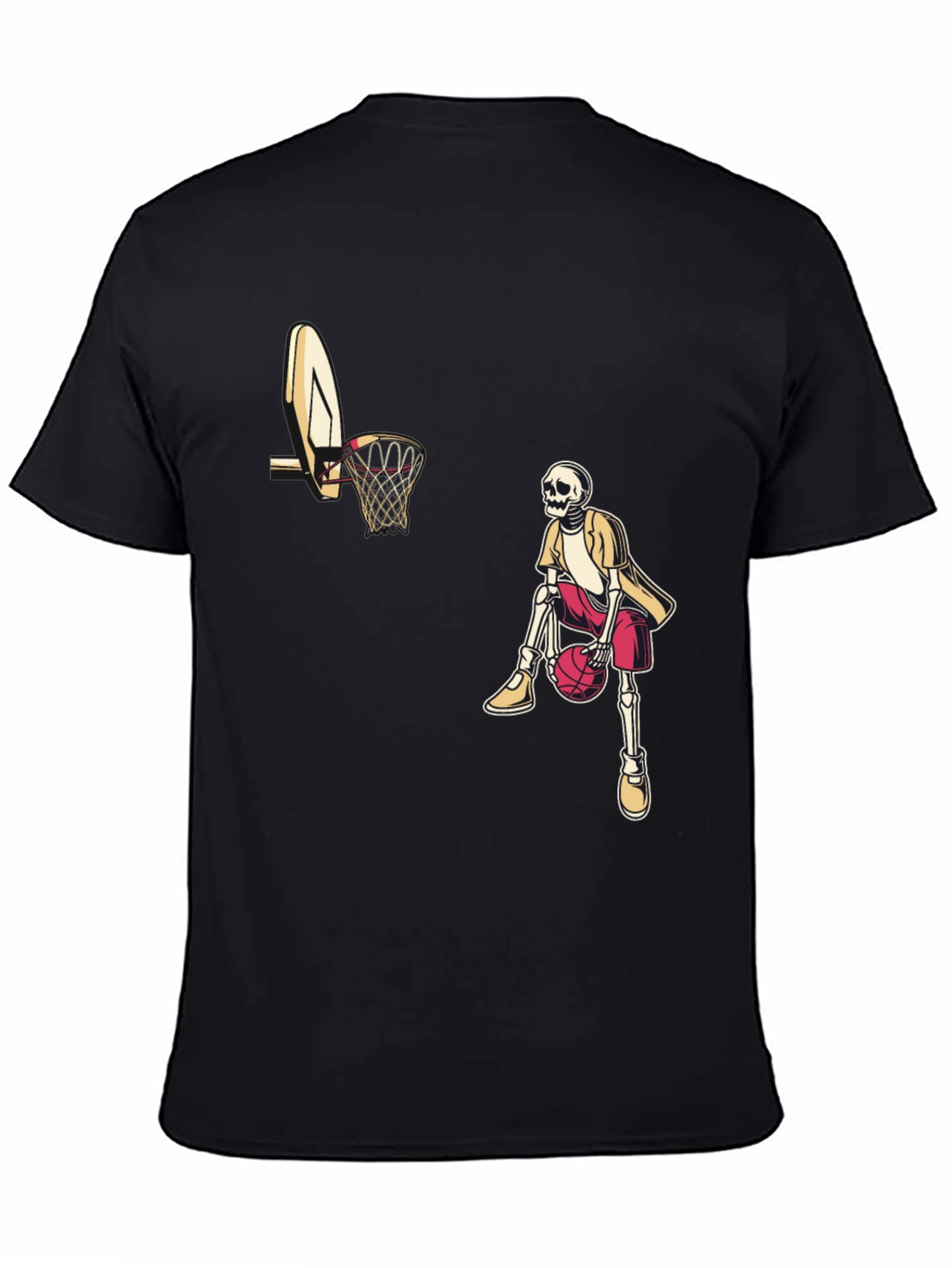 Skeleton Baller Black Graphic Tee