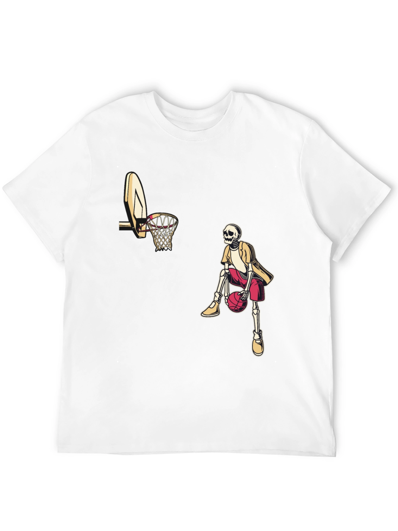 Skeleton Baller Black Graphic Tee